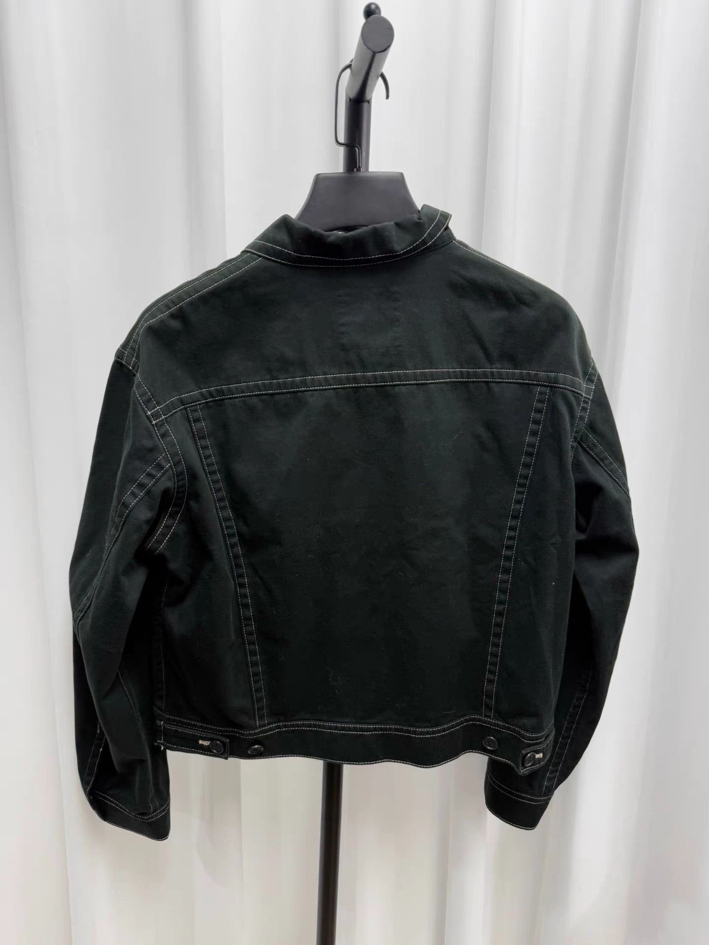 Yohji Yamamoto yohji yamamoto y's Contrast Stitch Short Wide Jacket K20 Size US L / EU 52-54 / 3 - 5 Thumbnail