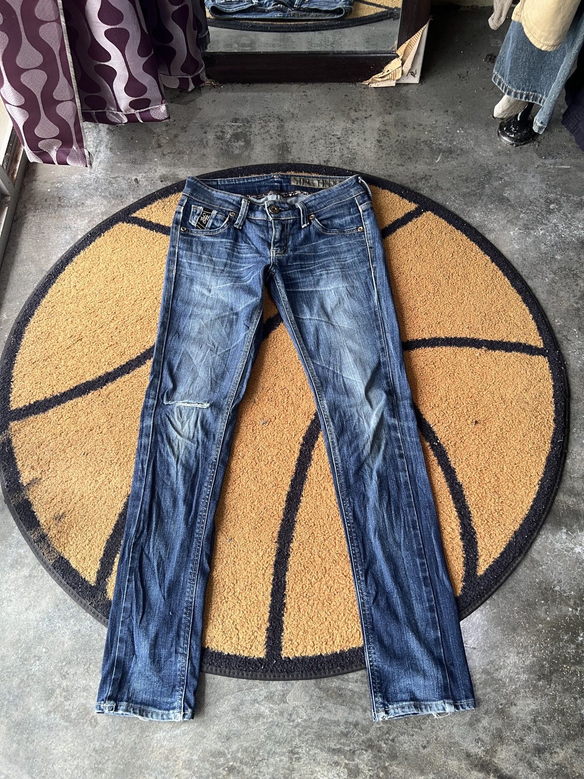 🔥Something by Edwin Flared Distressed Denim