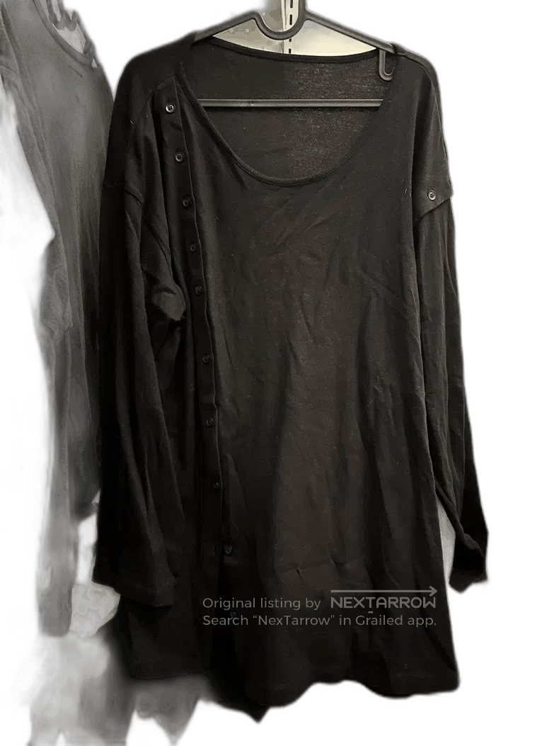 Yohji Yamamoto Yohji Yamamoto Long Sleeve Buttoned Sweatshirt Size US M / EU 48-50 / 2 - 1 Thumbnail