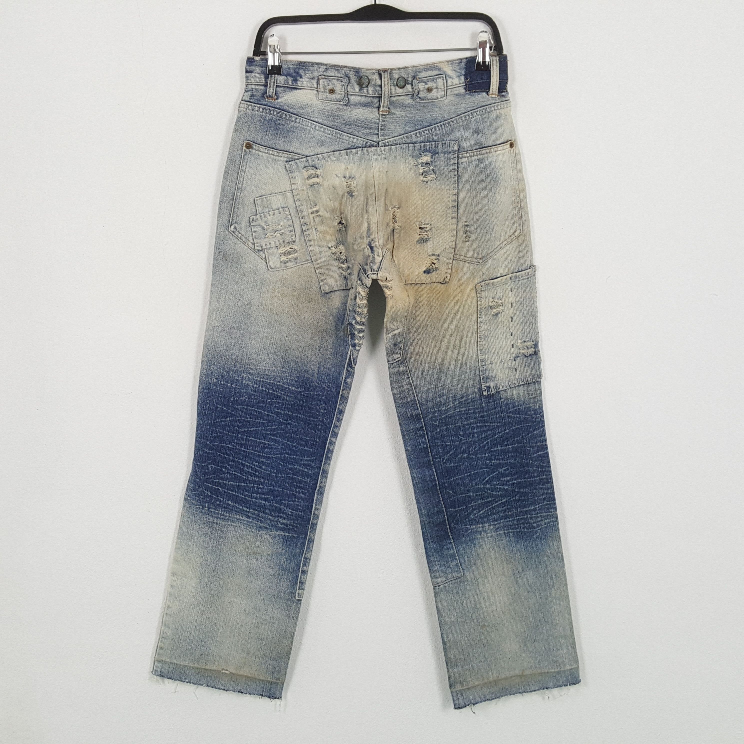 Satisfy × Vintage SATISFY Patchwork Style Fashion Rock Punk Design Jeans Size US 30 / EU 46 - 4 Thumbnail