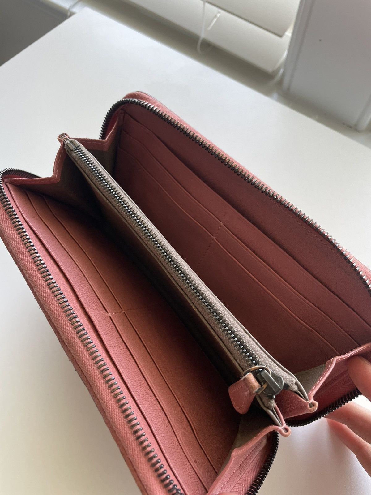 Bottega Veneta Bottega Pink Leather Long Wallet Size ONE SIZE - 3 Thumbnail