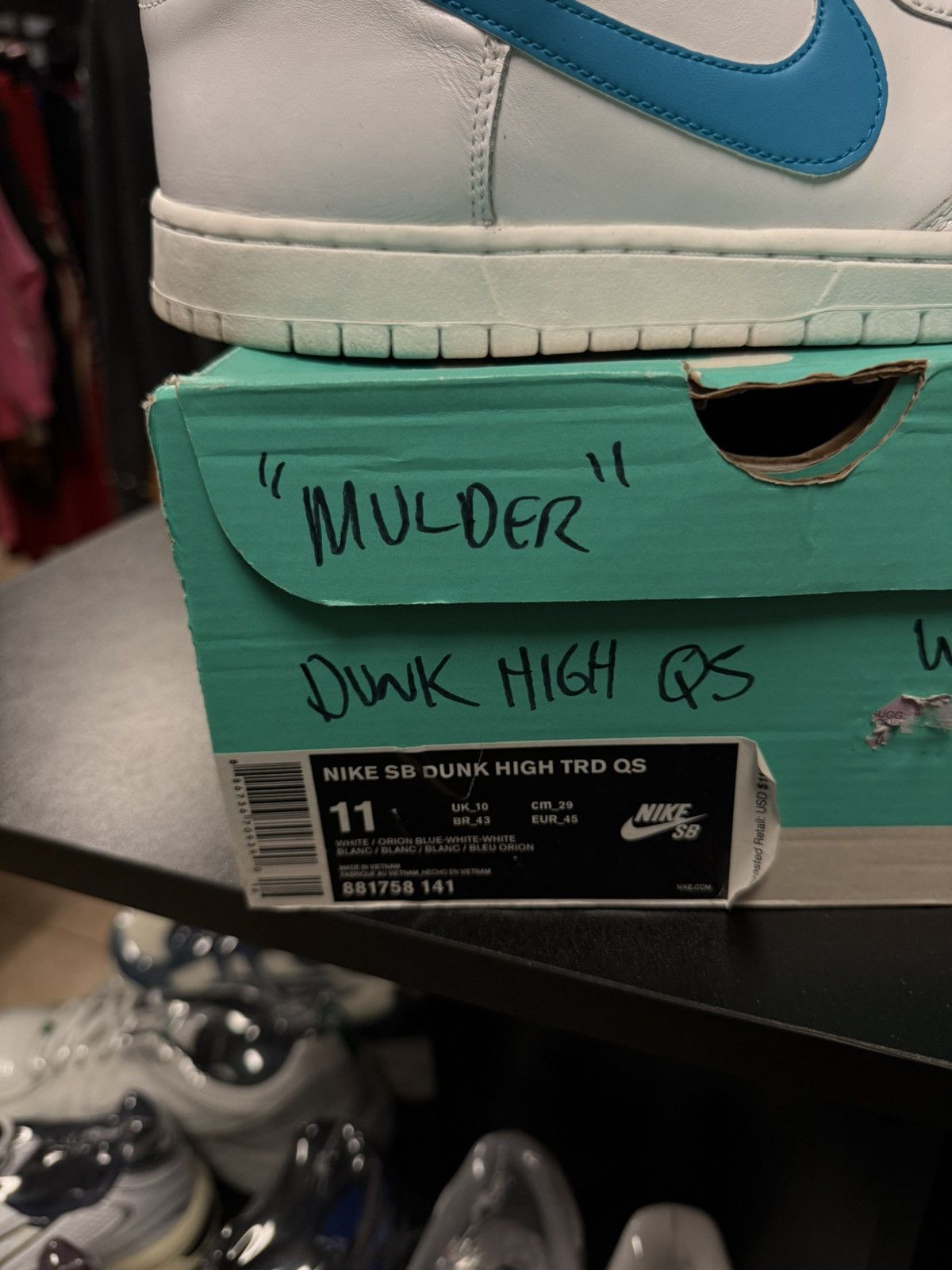 Nike Dunk High Top Blue Mulder Size 11 High Top Size US 11 / EU 44 - 16 Thumbnail