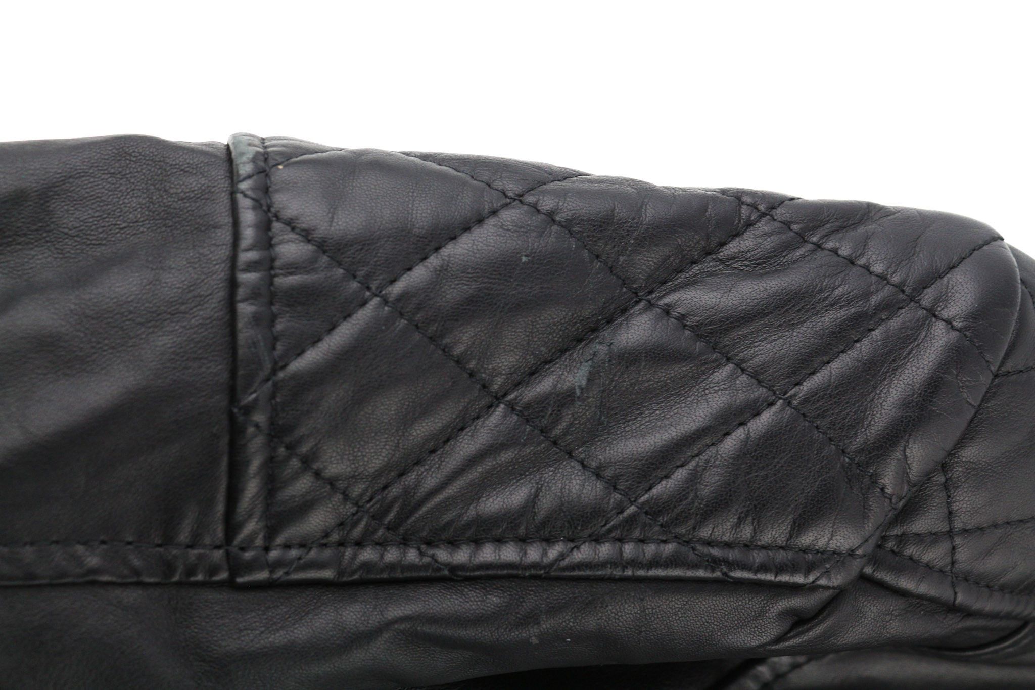 Diesel L-MARTON S Black Leather Band Neck Zip Jacket 81726 Size US S / EU 44-46 / 1 - 12 Thumbnail