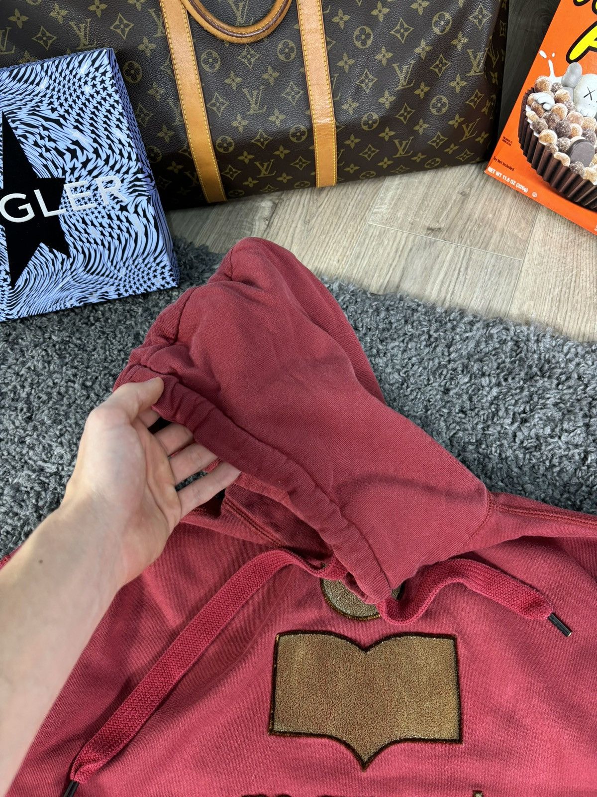 Isabel Marant × Japanese Brand Y2k Isabel marant etoile big logo Hoodie Burgandy 00s Size US L / EU 52-54 / 3 - 7 Thumbnail