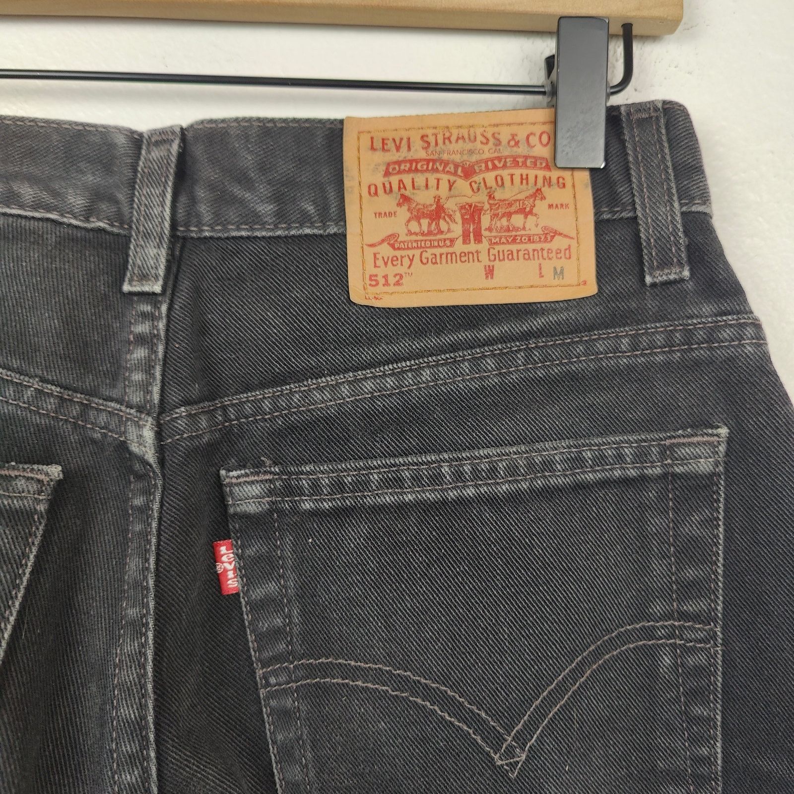 Levi's Vintage 90s Levi's 512 Jeans Womens 8 Black Wash Size US 29 - 5 Thumbnail