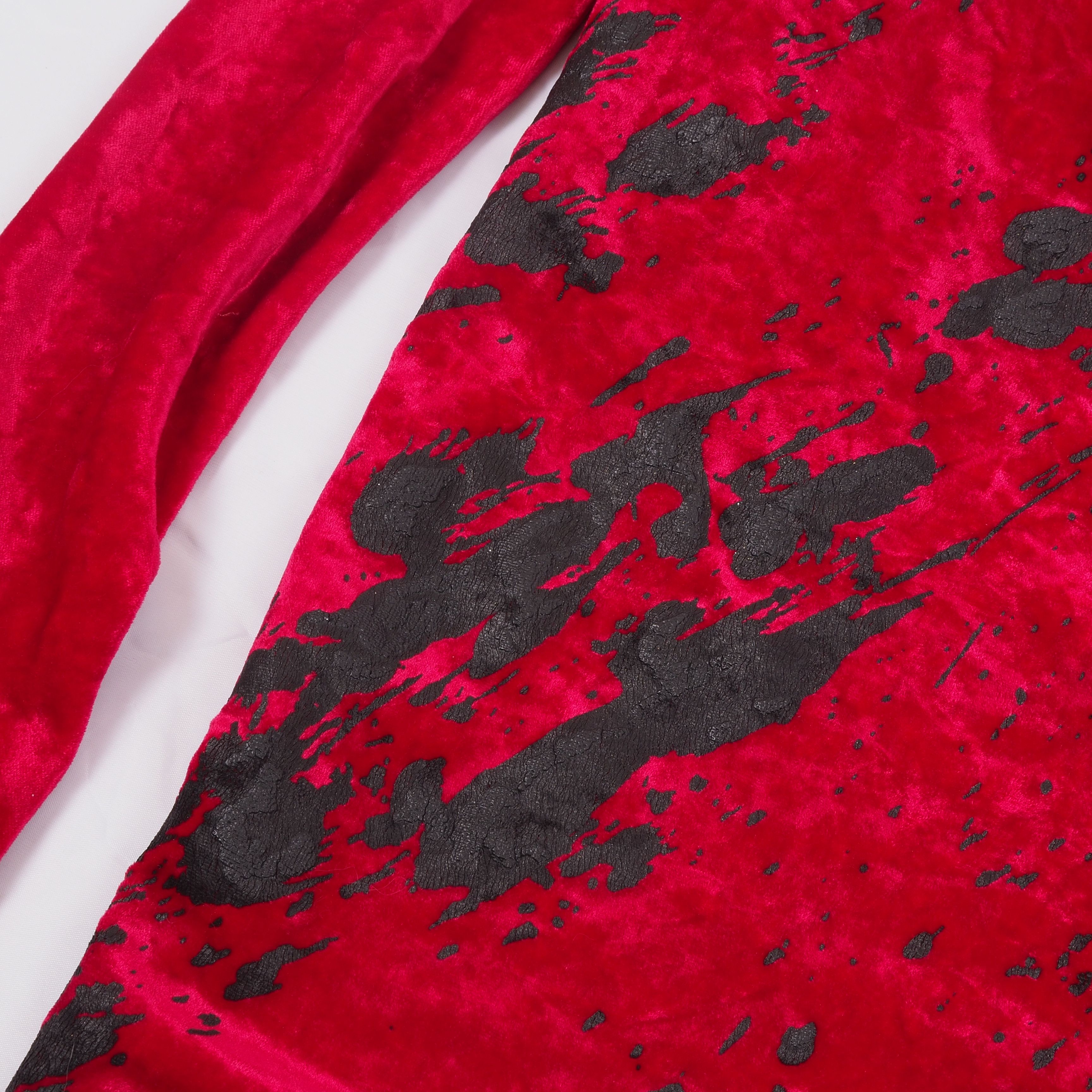 Vivienne Westwood Vivienne Westwood Anglomania Vintage Red Velvet Long Dress Size S / US 4 / IT 40 - 5 Thumbnail