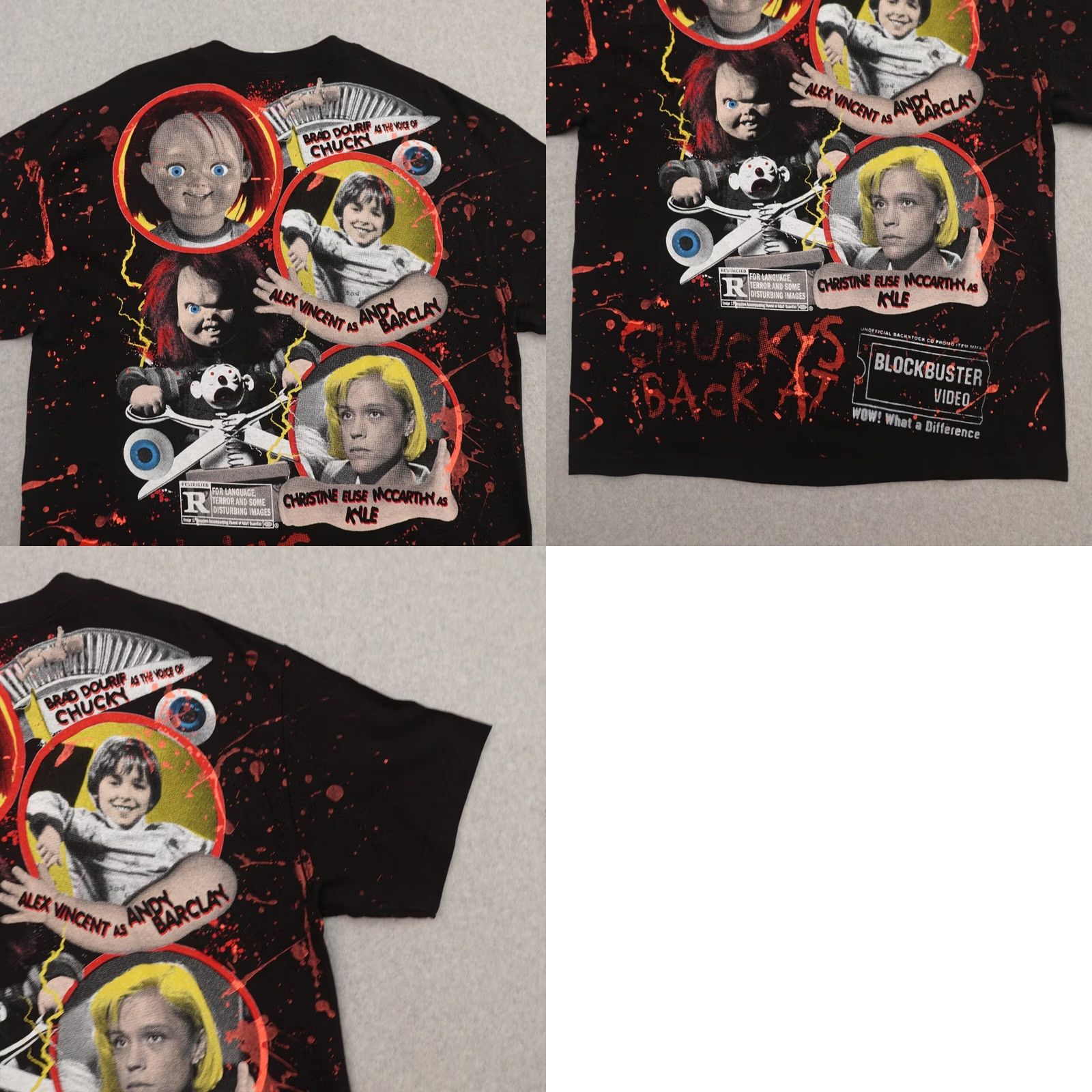 CO BACKSTOCK CO Child's Play 2 T-Shirt Adult XL Chucky ALL OVER PRINT Horror Size US XL / EU 56 / 4 - 9 Thumbnail