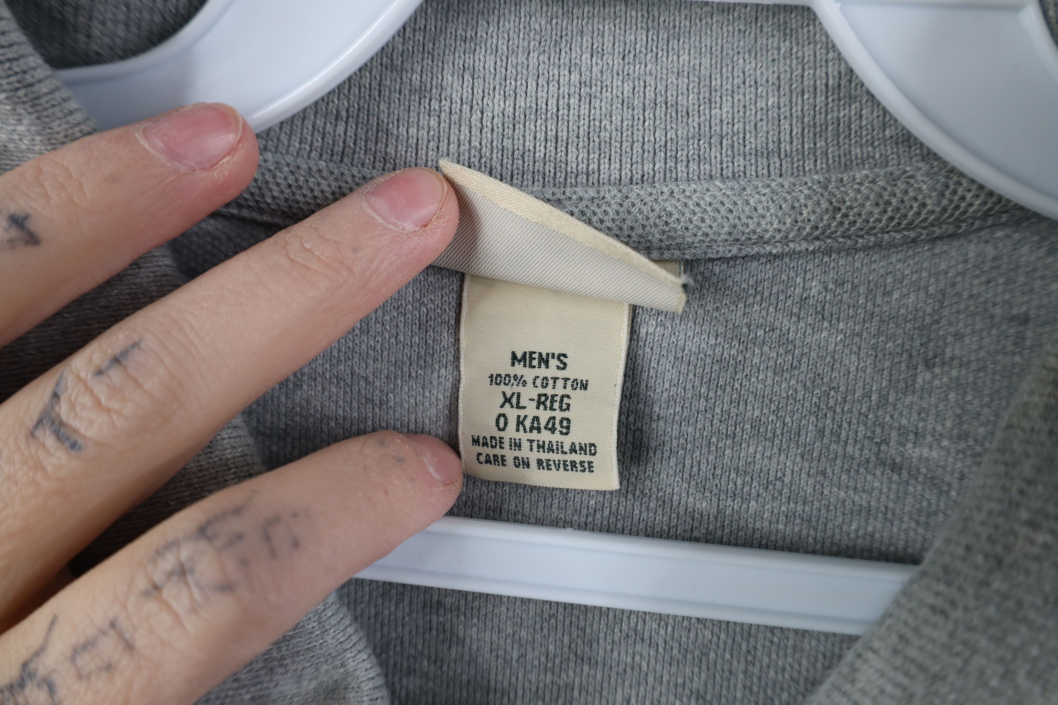 L.L. Bean Vintage 90s LL Bean Cotton Collared Golf Polo Shirt Gray Size US XL / EU 56 / 4 - 9 Thumbnail