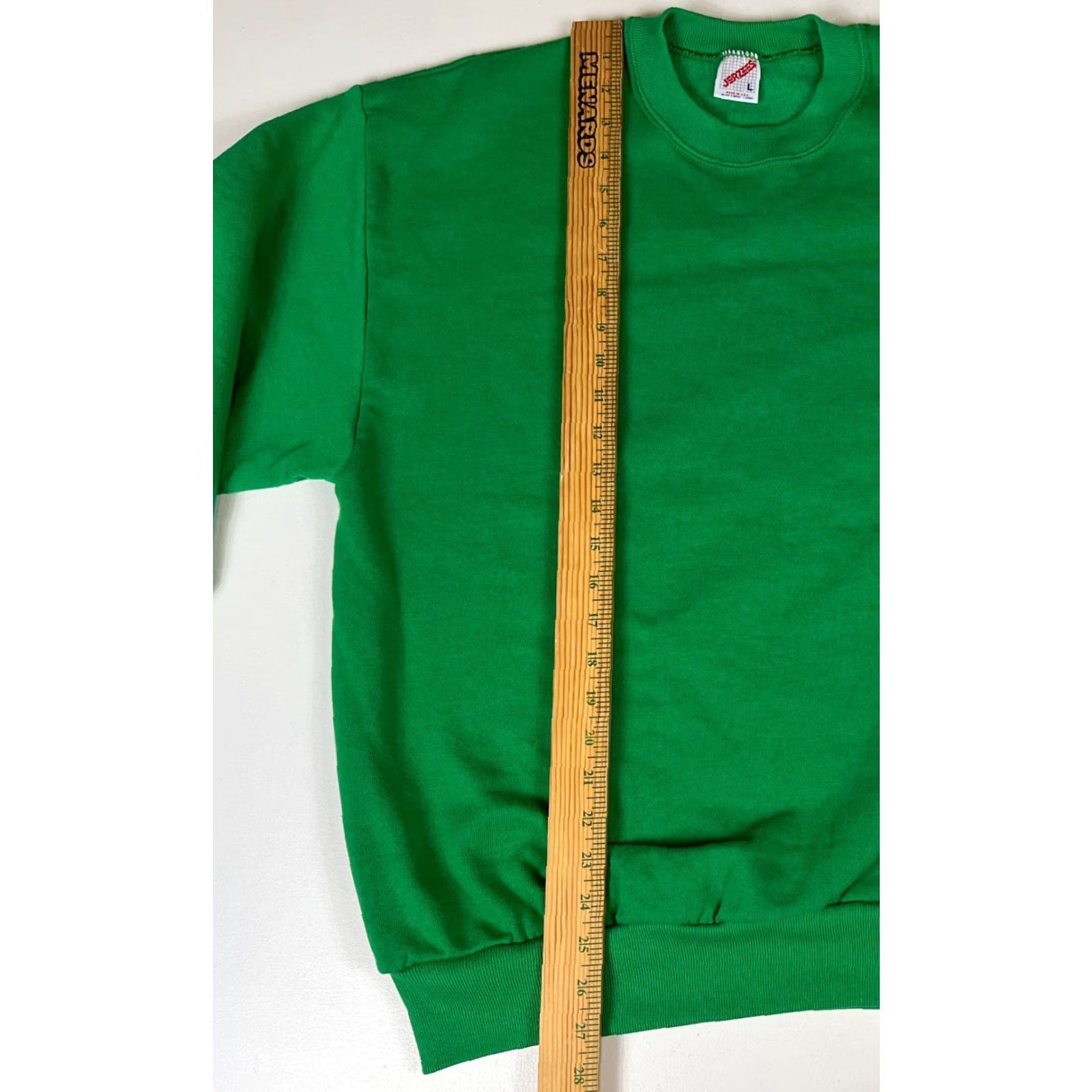 Jerzees NOS Jerzees Unisex Adults Crewneck Sweatshirt L Green 90s Vintage Made in USA Size US L / EU 52-54 / 3 - 6 Thumbnail