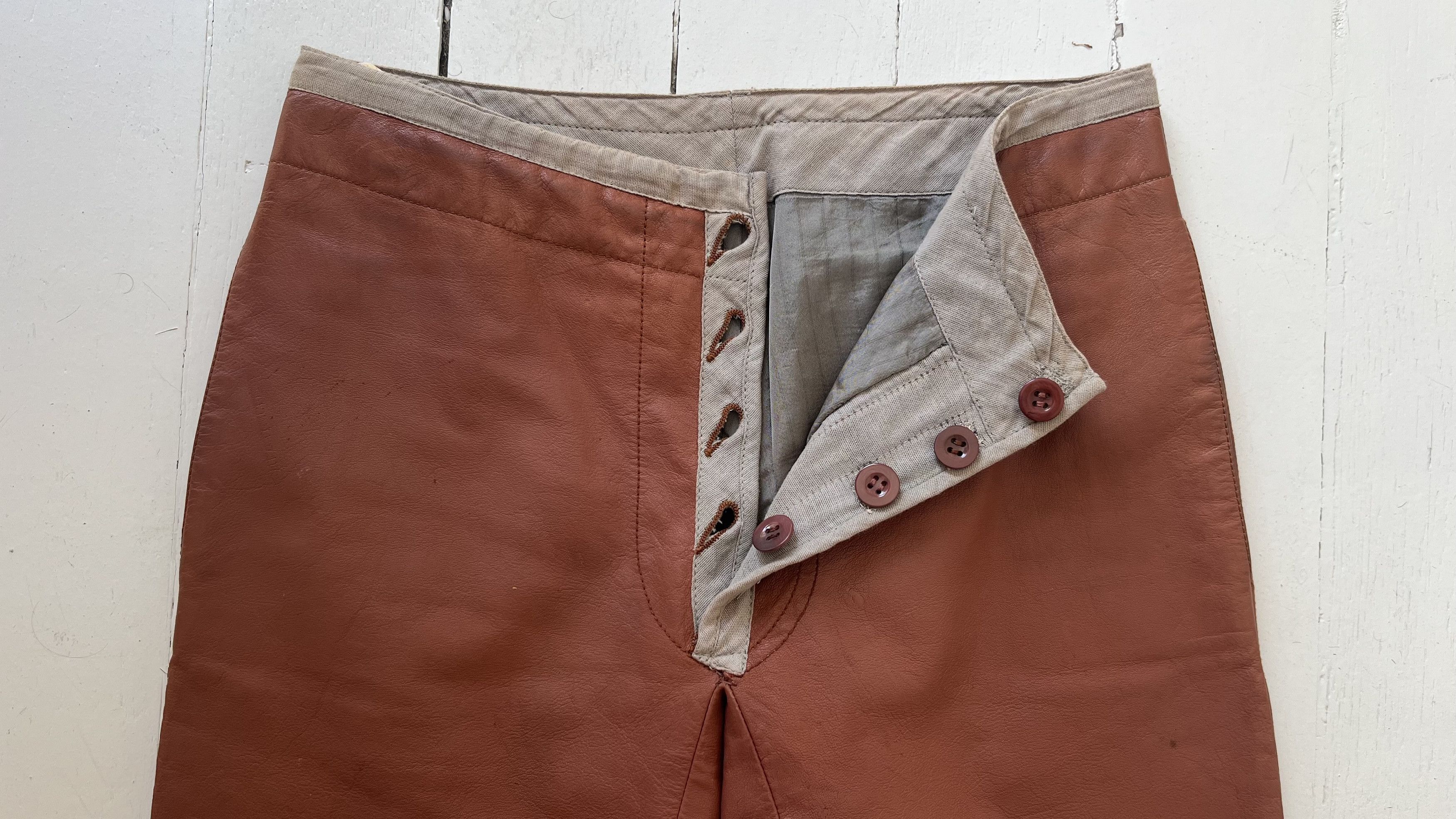Carol Christian Poell Carol Christian Poell flared leather trousers size 44 men's Size US 28 / EU 44 - 4 Thumbnail