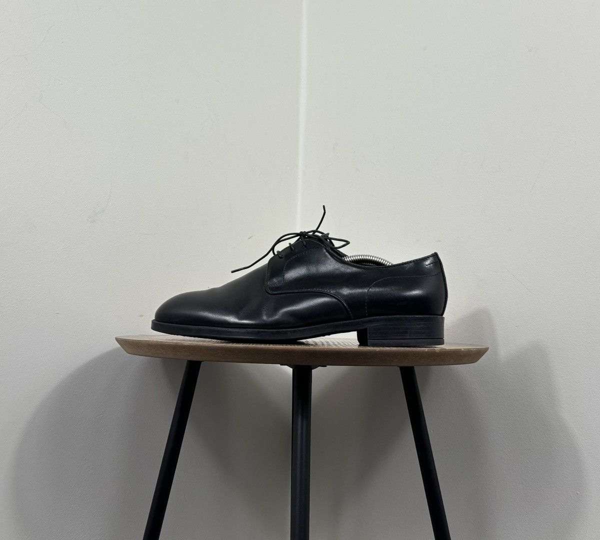 Doucal's Doucal’s Men’s Italian Handmade Black Leather Derby Shoes Size US 7.5 / EU 40-41 - 10 Thumbnail