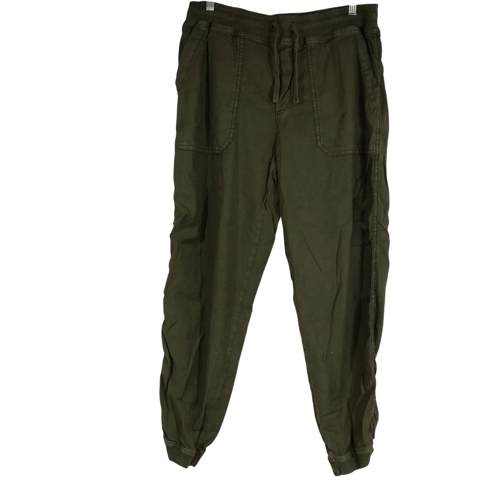 Marine Layer Marine Layer Jogger Pants Olive Green Linen Cotton Blend Pockets XL Womens Casual Comfort Size 40" / US 18 - 2 Thumbnail