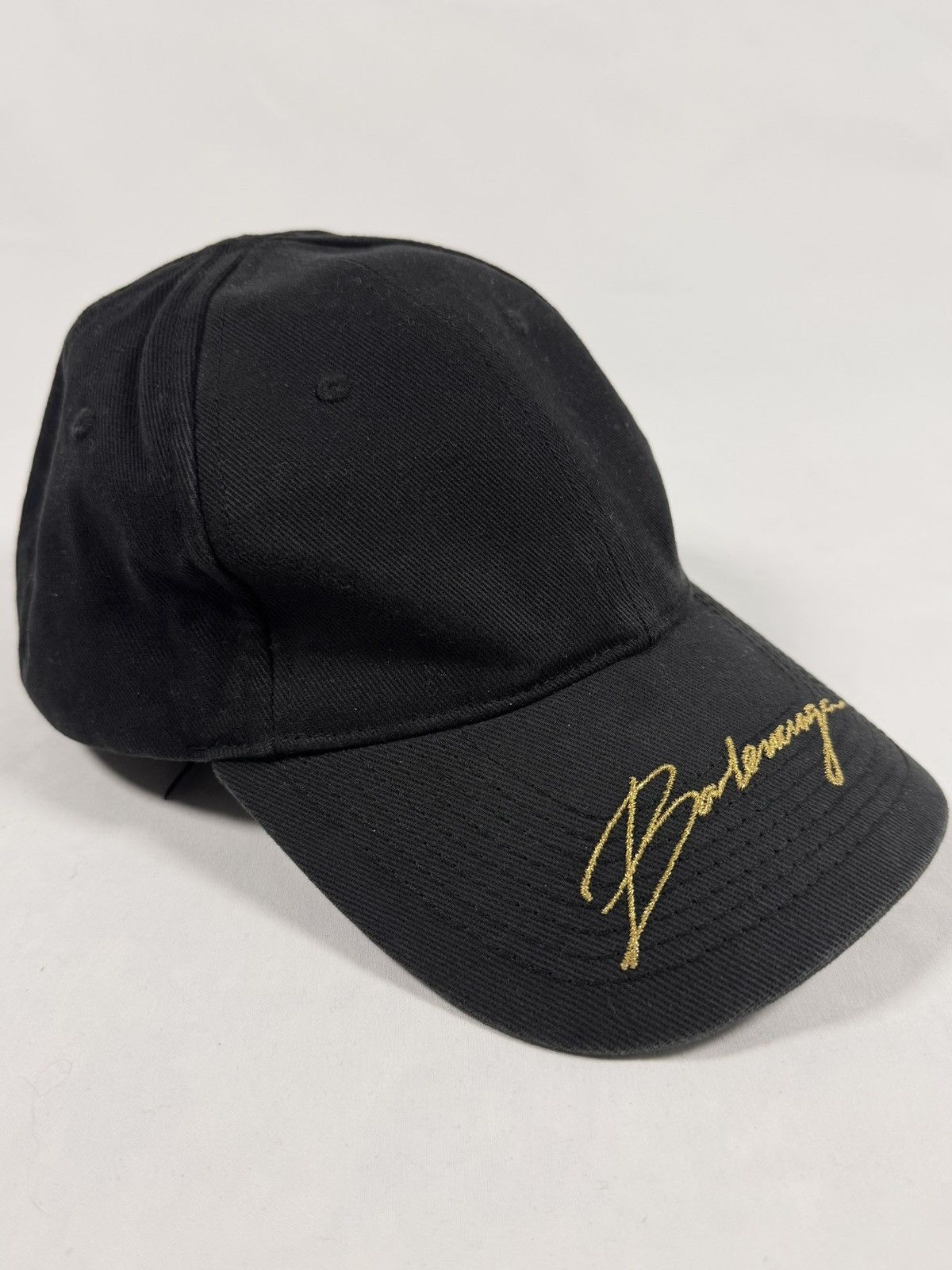 Balenciaga FW19 Balenciaga ‘Gold Signature’ Embroidery Cap Size ONE SIZE - 1 Thumbnail