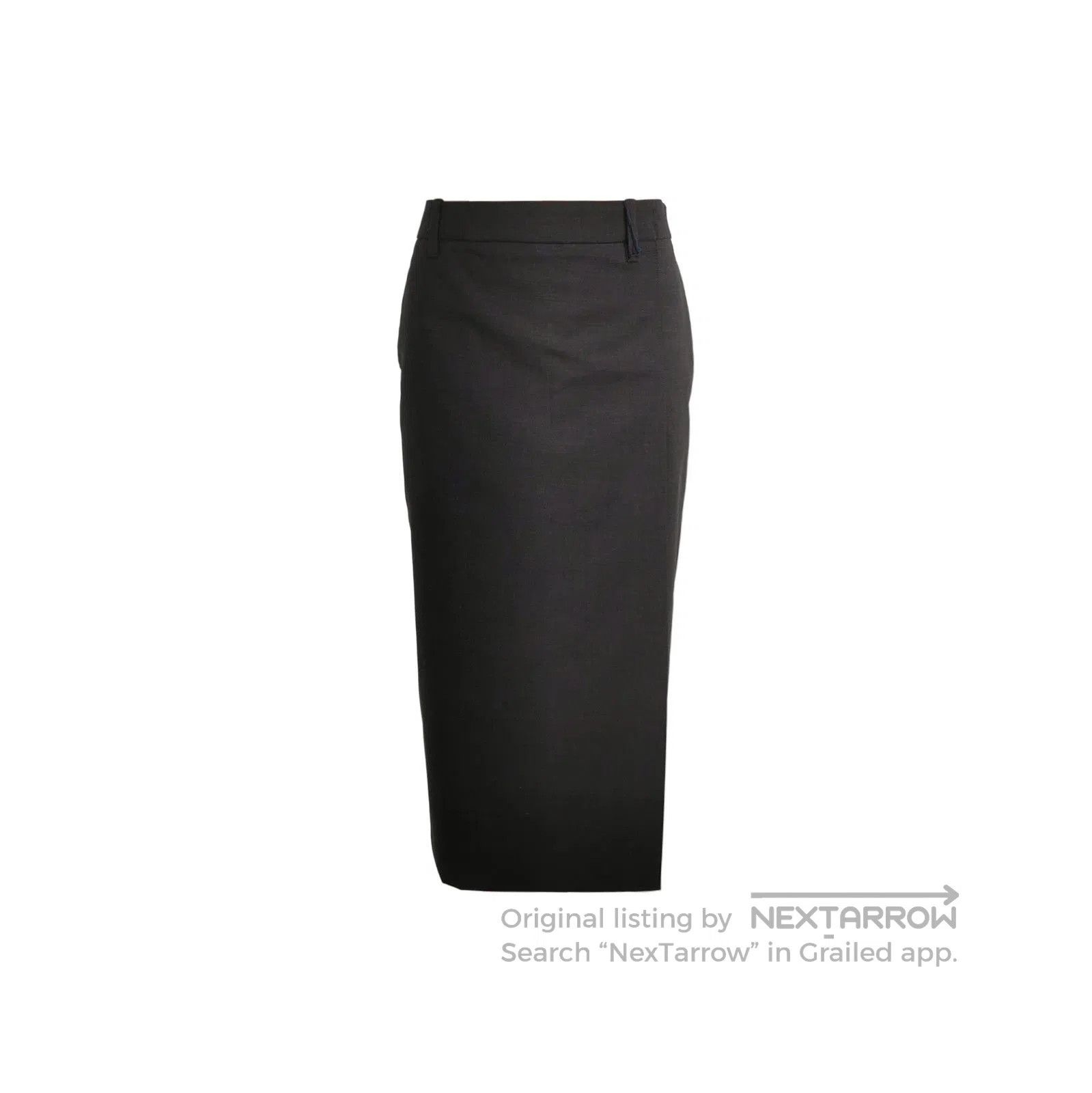 Prada Prada Woolen Midi Skirt in Elegant Black . Size 37" - 1 Thumbnail