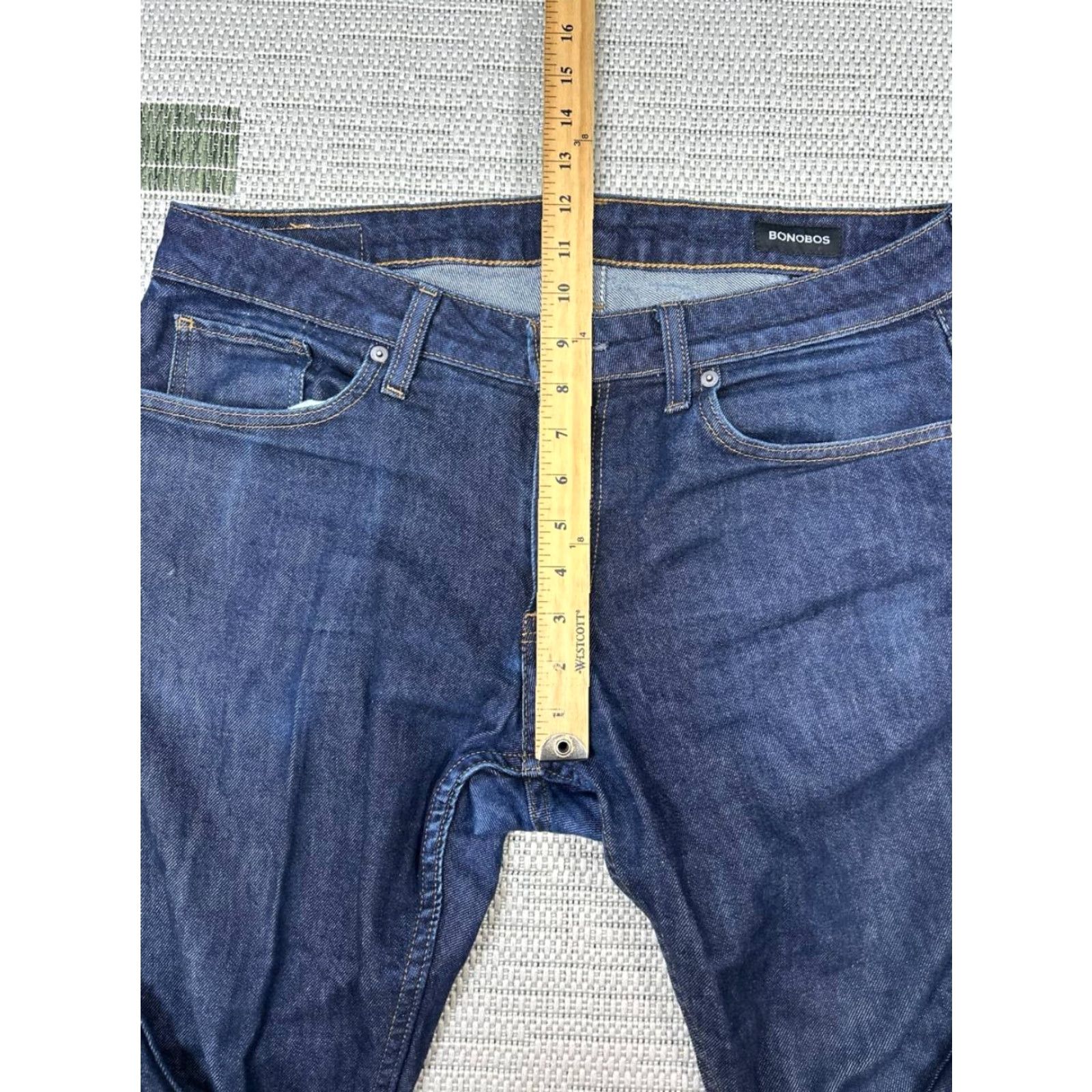 Bonobos Bonobos Jeans Mens 33 Dark Wash Denim Slim Fit 33x29 Jeans Mens Slim Bonobos Size US 33 - 5 Thumbnail