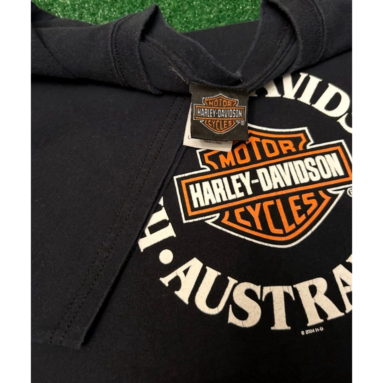 Harley Davidson VINTAGE Harley-Davidson Australia Logo Biker 2004 VTG Shirt Mens Size L Black Short Sleeve Logo 90s Y2K Punk Grunge Hip Hop Vintage Men Size US L / EU 52-54 / 3 - 2 Thumbnail