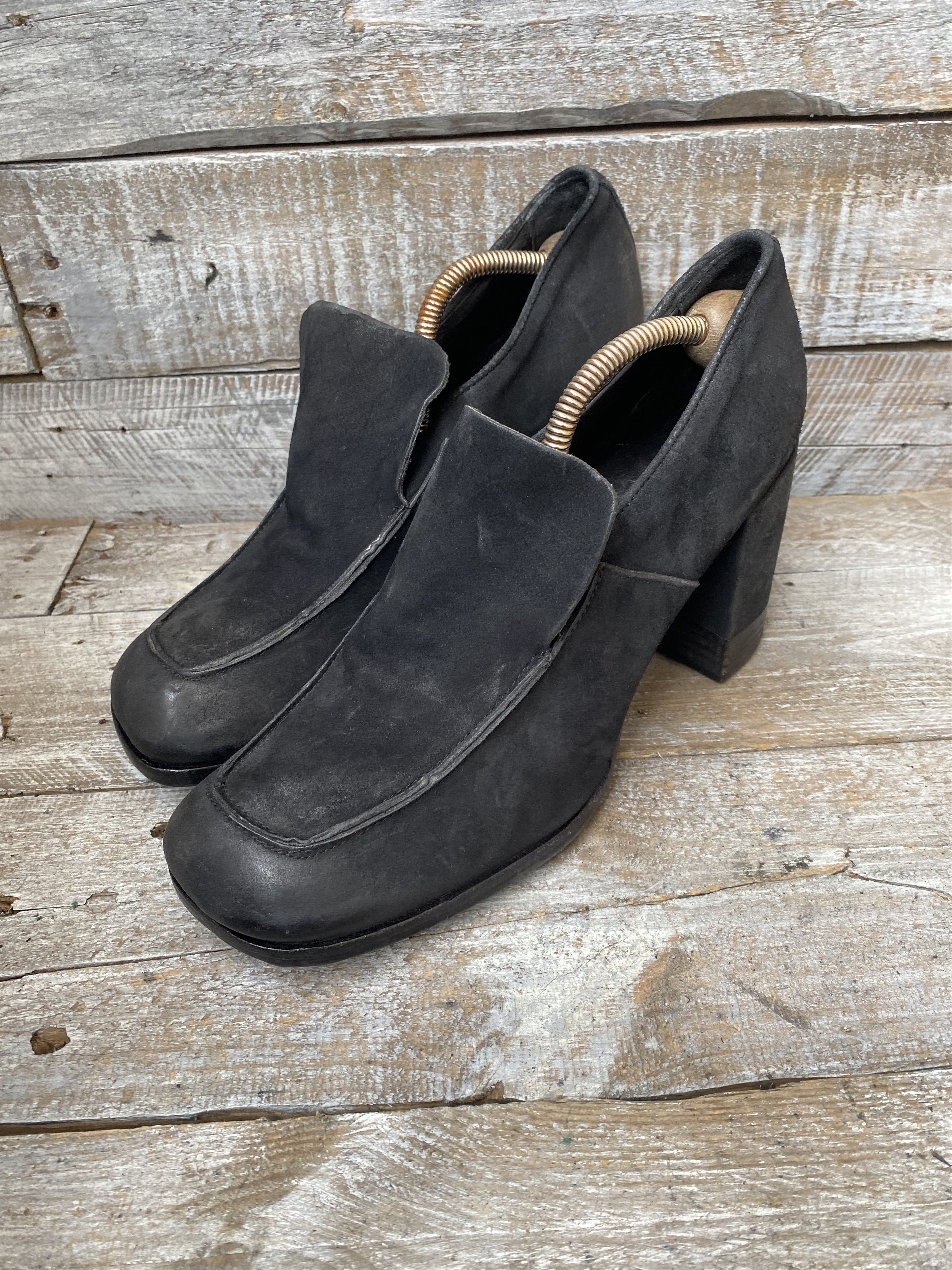 A.S.98 As. 98 platform suede heel boot, grunge. Avant garde sz42 Size US 12 / IT 42 - 2 Thumbnail