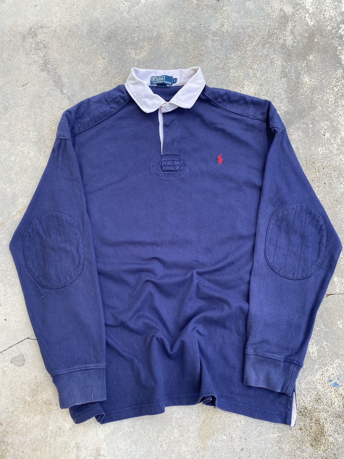 Polo Ralph Lauren Vintage Polo Ralph Lauren Rugby Long Sleeve polo shirt Size US L / EU 52-54 / 3 - 1 Thumbnail