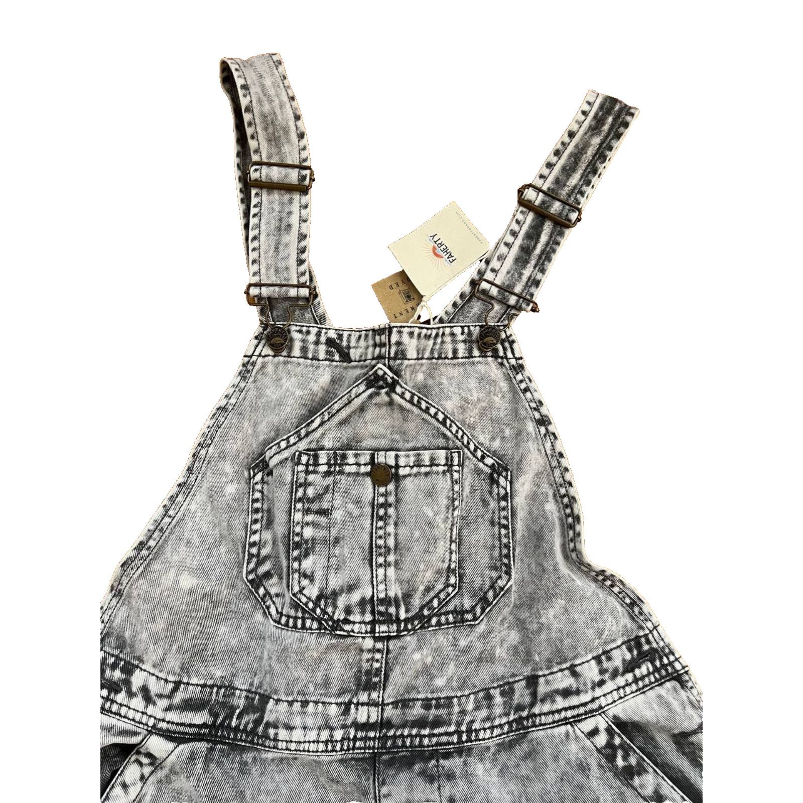 Faherty Faherty Mechanic Overall Storm Jumpsuit Cloud Grey M A000891 Size 30" / US 8 / IT 44 - 7 Thumbnail