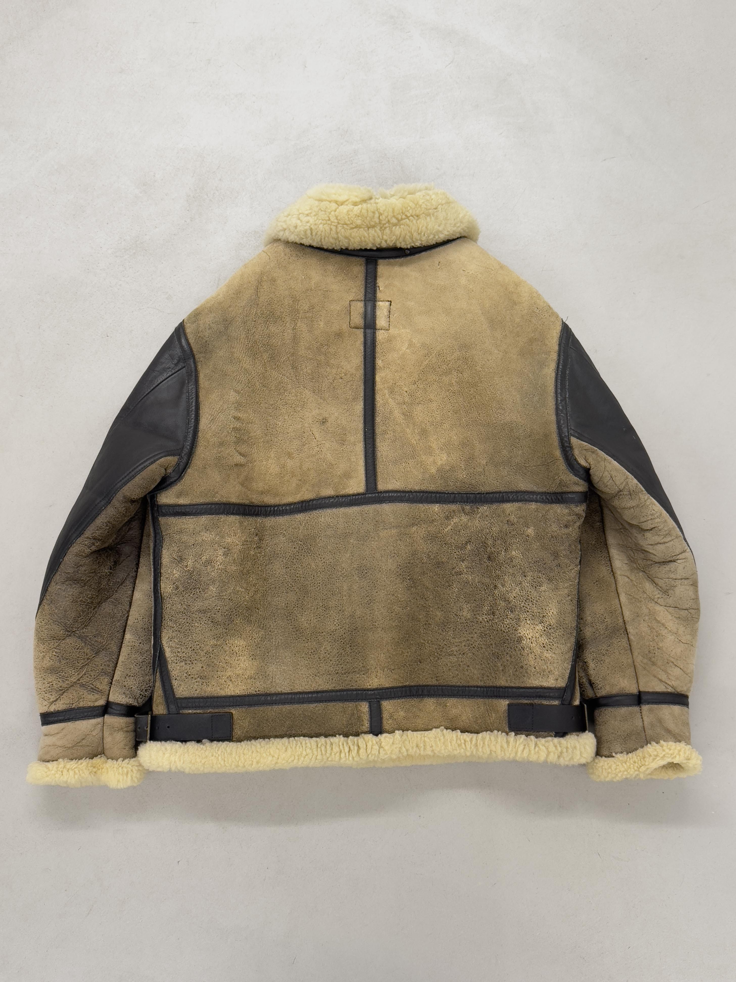 Japanese Brand Wind Armor WWII Type B-3 Mouton Shearling Jacket Size US M / EU 48-50 / 2 - 7 Thumbnail