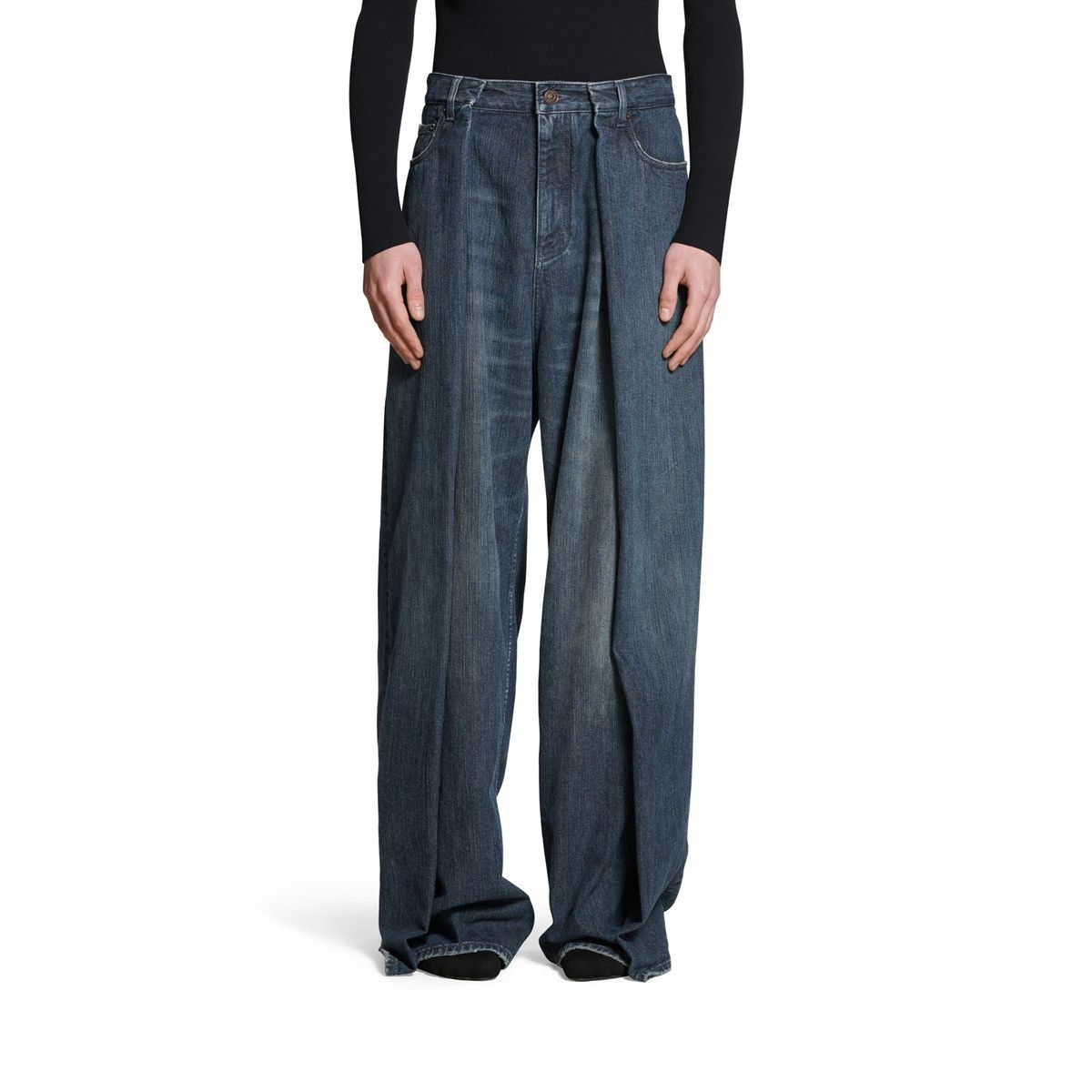 Balenciaga 🔥$2.8K VALUE🔥Balenciaga Double Side Oversized Pants Jeans Size US 32 / EU 48 - 1 Thumbnail