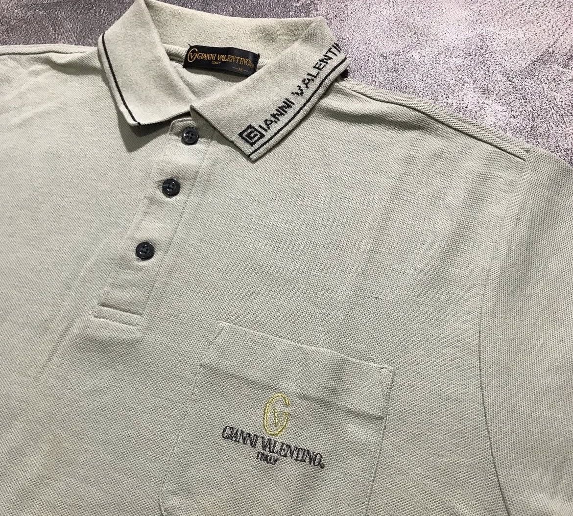 Gianni Valentino × Vintage 90s Gianni Valentino Italy Pocket Shirt Size US M / EU 48-50 / 2 - 3 Thumbnail