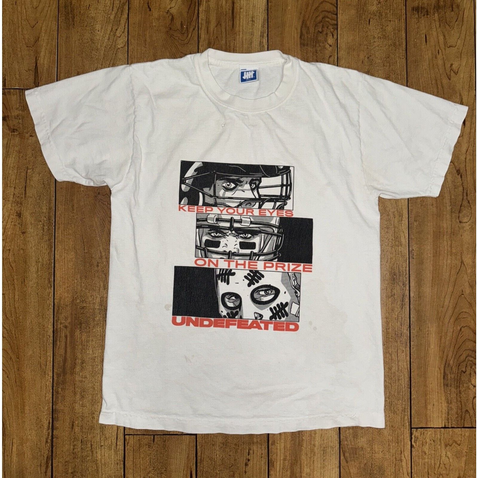 Undefeated × Vintage Vintage Undefeated Graphic T-Shirt White Small 19x25 Size US S / EU 44-46 / 1 - 1 Thumbnail
