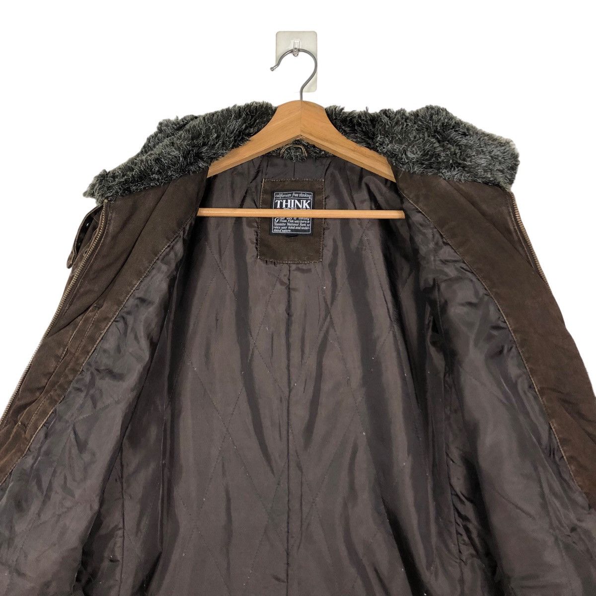 Japanese Brand 🔥Vintage Biker Jacket Think Pink Mink Fur Collar Size US L / EU 52-54 / 3 - 14 Thumbnail