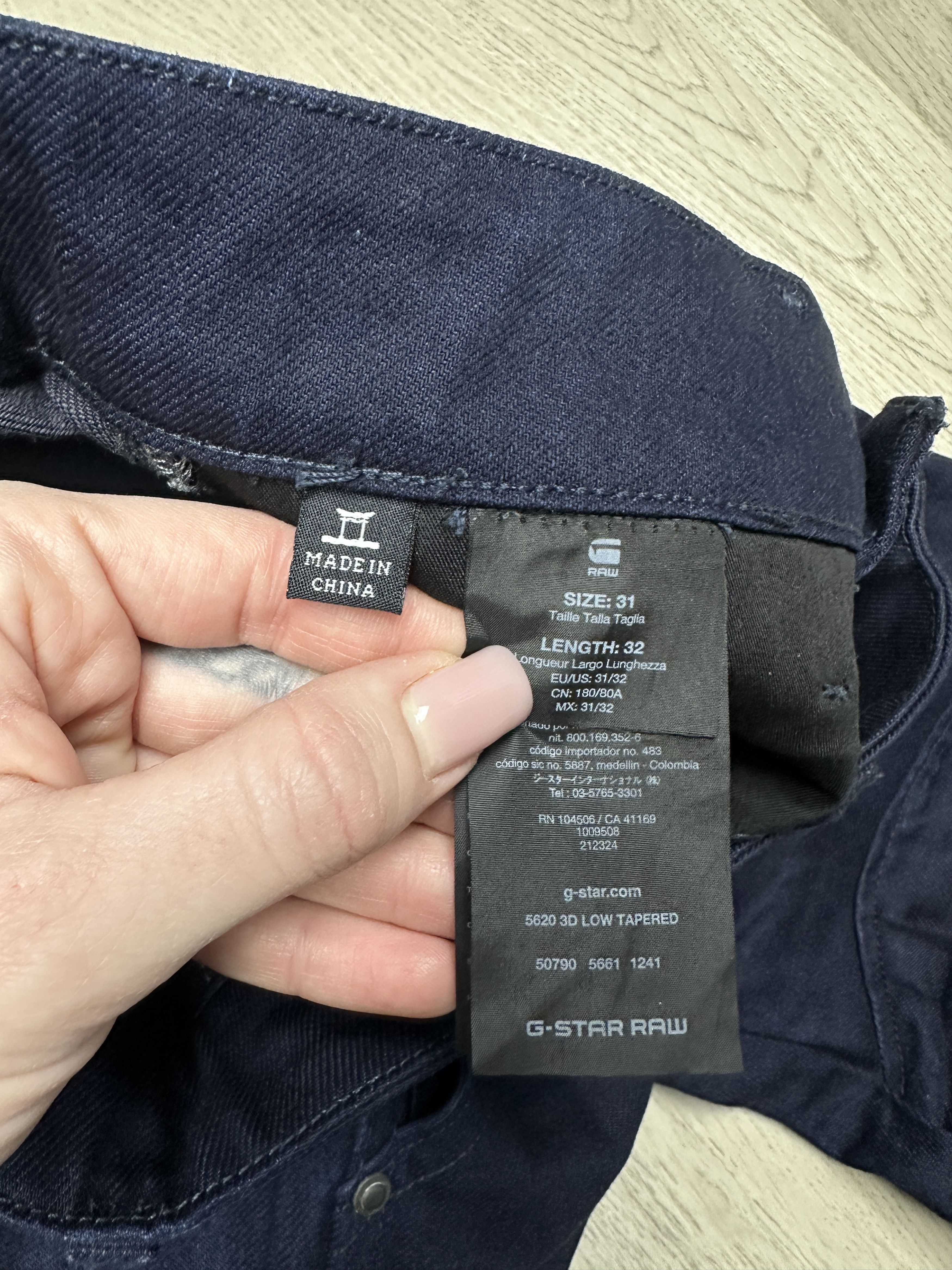 G-Star G Star Raw 5620 3D Low Tapered Denim Double Knee Pants Jeans Size US 31 - 3 Thumbnail