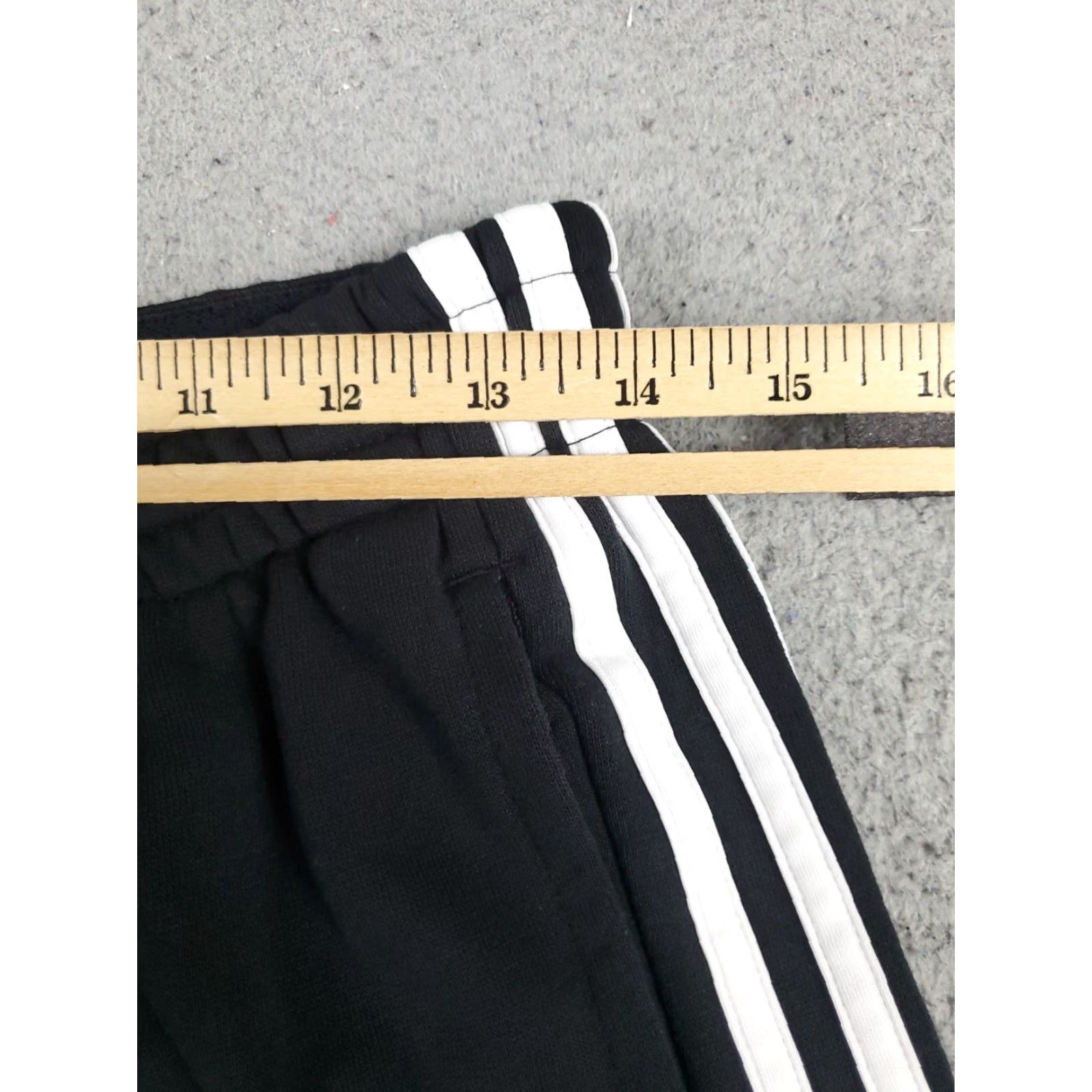 Adidas adidas Pants Mens Regular Size M Black Sweatpants Joggers Running Track Size US 31 - 3 Thumbnail