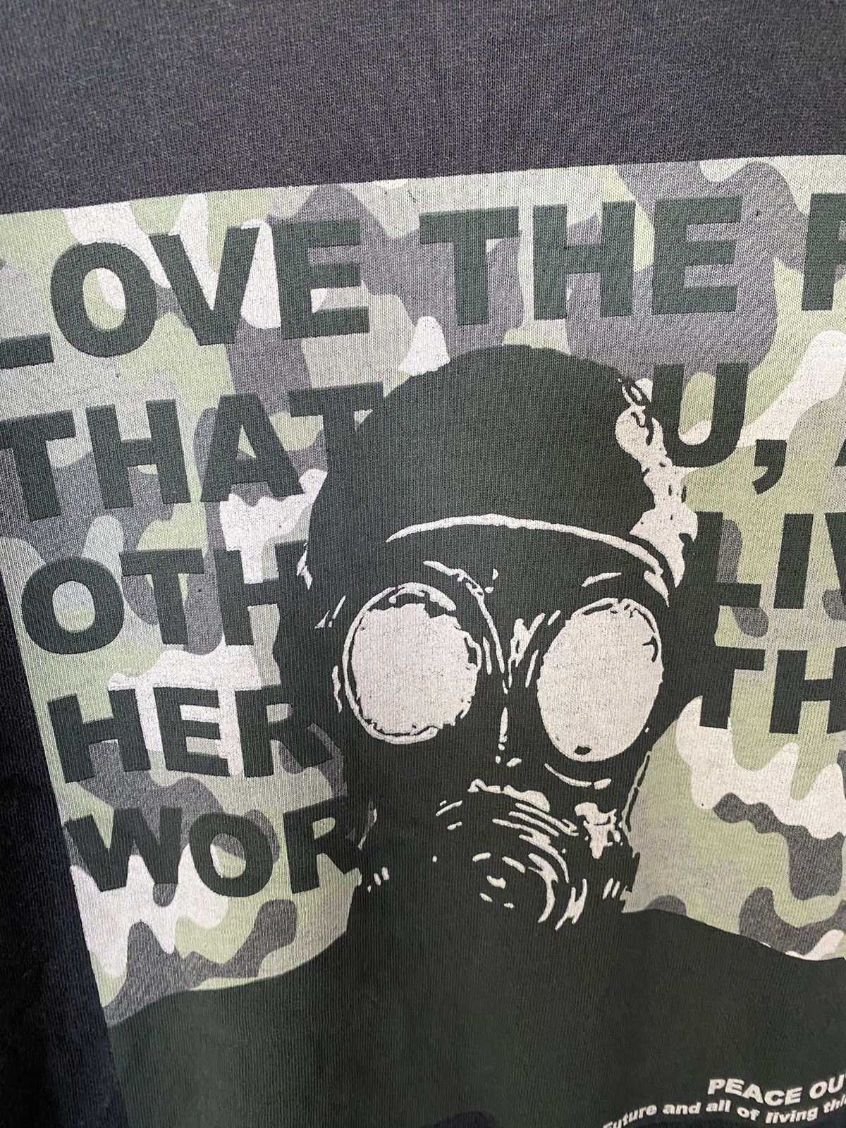 Anvil × General Research × Vintage 1990s Anvil Stop Biology war Peace Out tee Size US S / EU 44-46 / 1 - 4 Thumbnail
