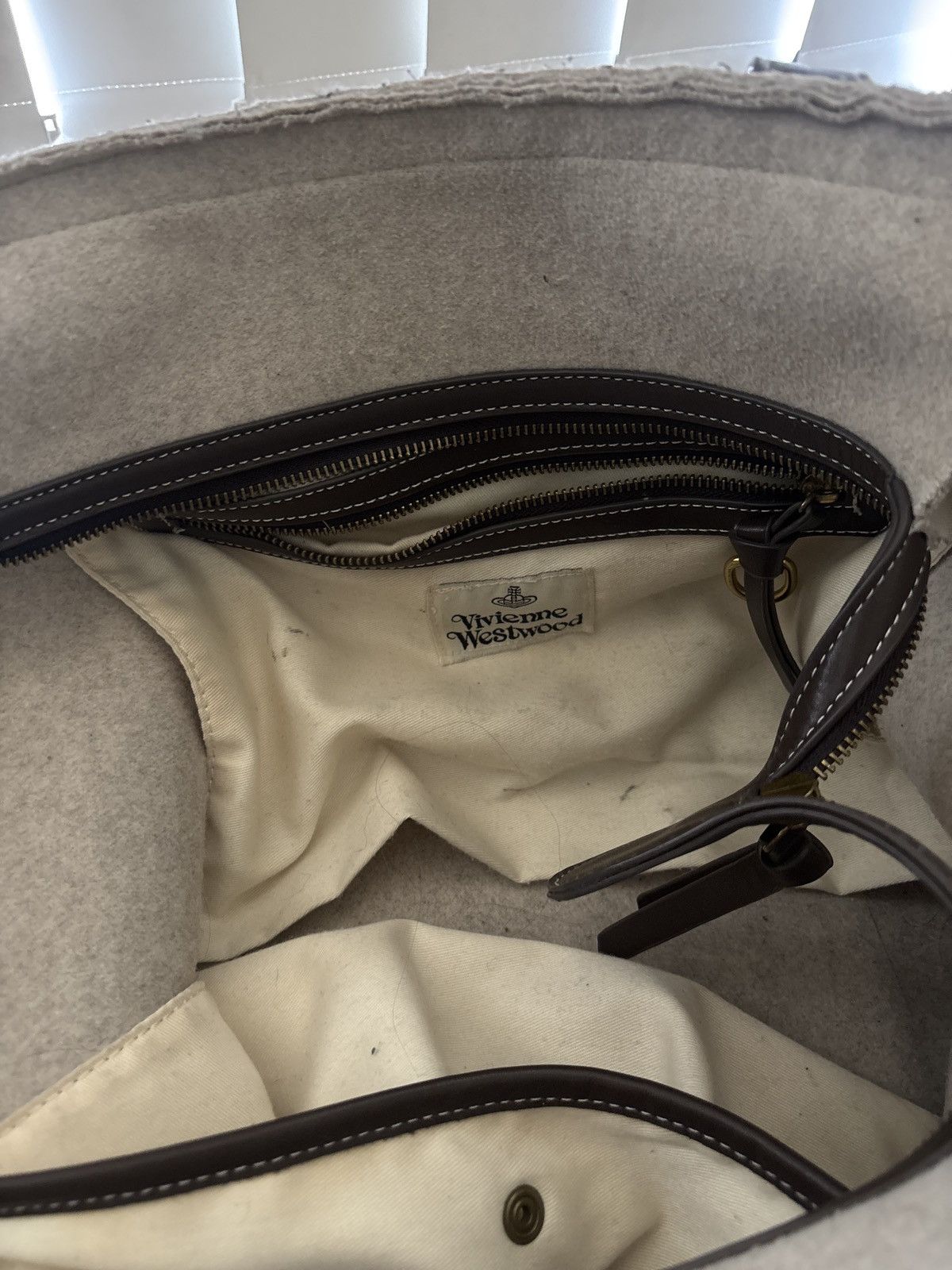 Vivienne Westwood Vivienne Westwood Hoxton Wool Beige Shopper Size ONE SIZE - 4 Thumbnail