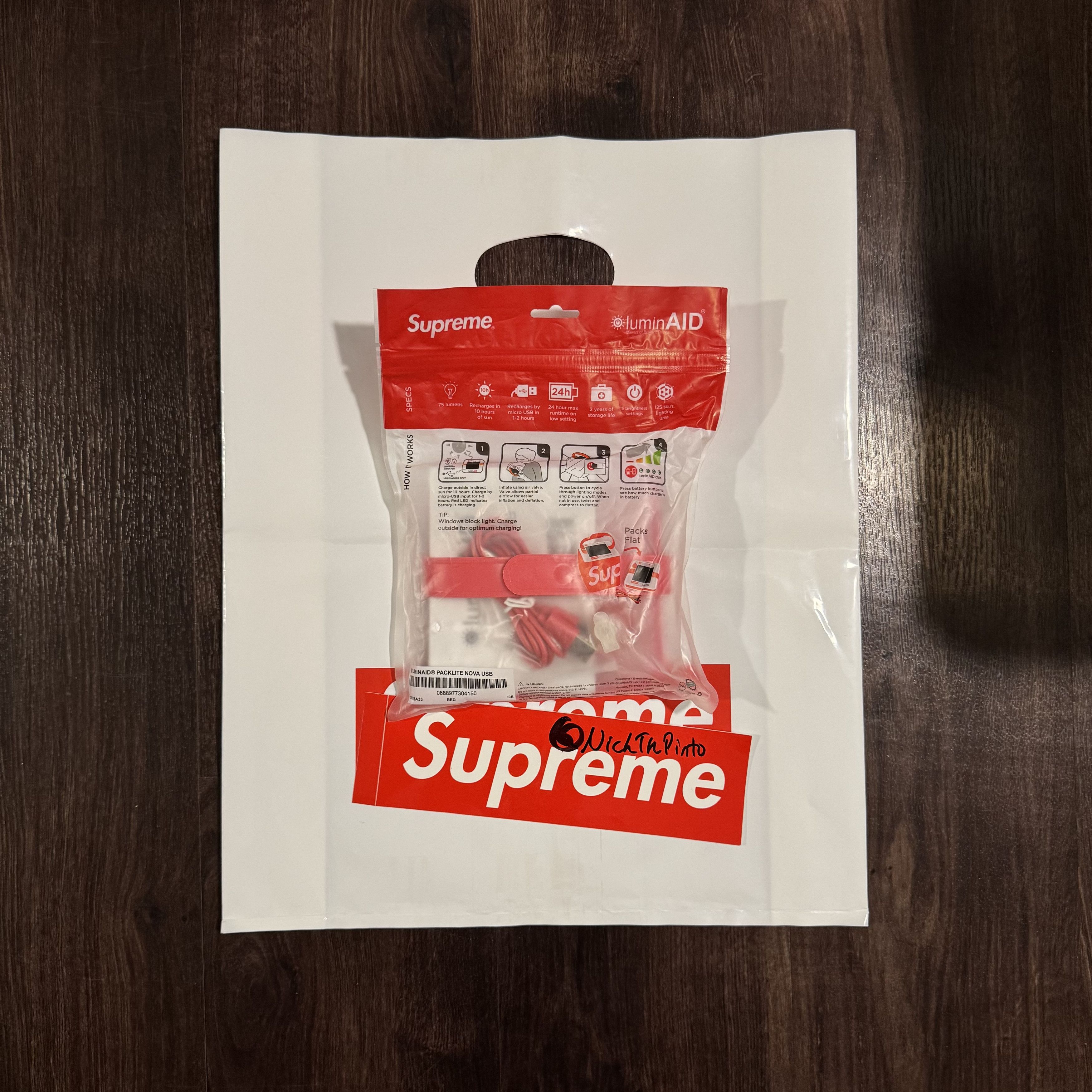 Supreme Packlite Nova USB (Solar Powered Inflatable Light) Size ONE SIZE - 2 Thumbnail