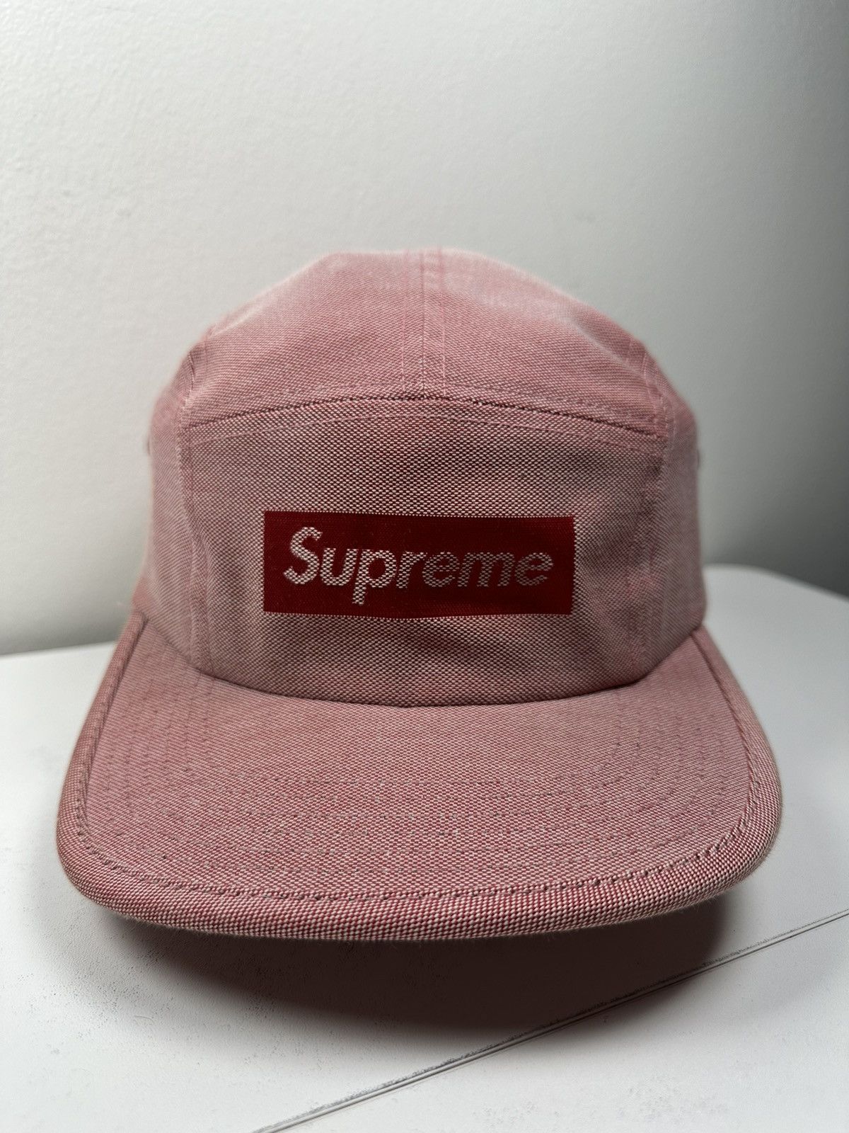 Supreme Supreme Jacquard Logo Camp Cap Hat Size ONE SIZE - 1 Thumbnail