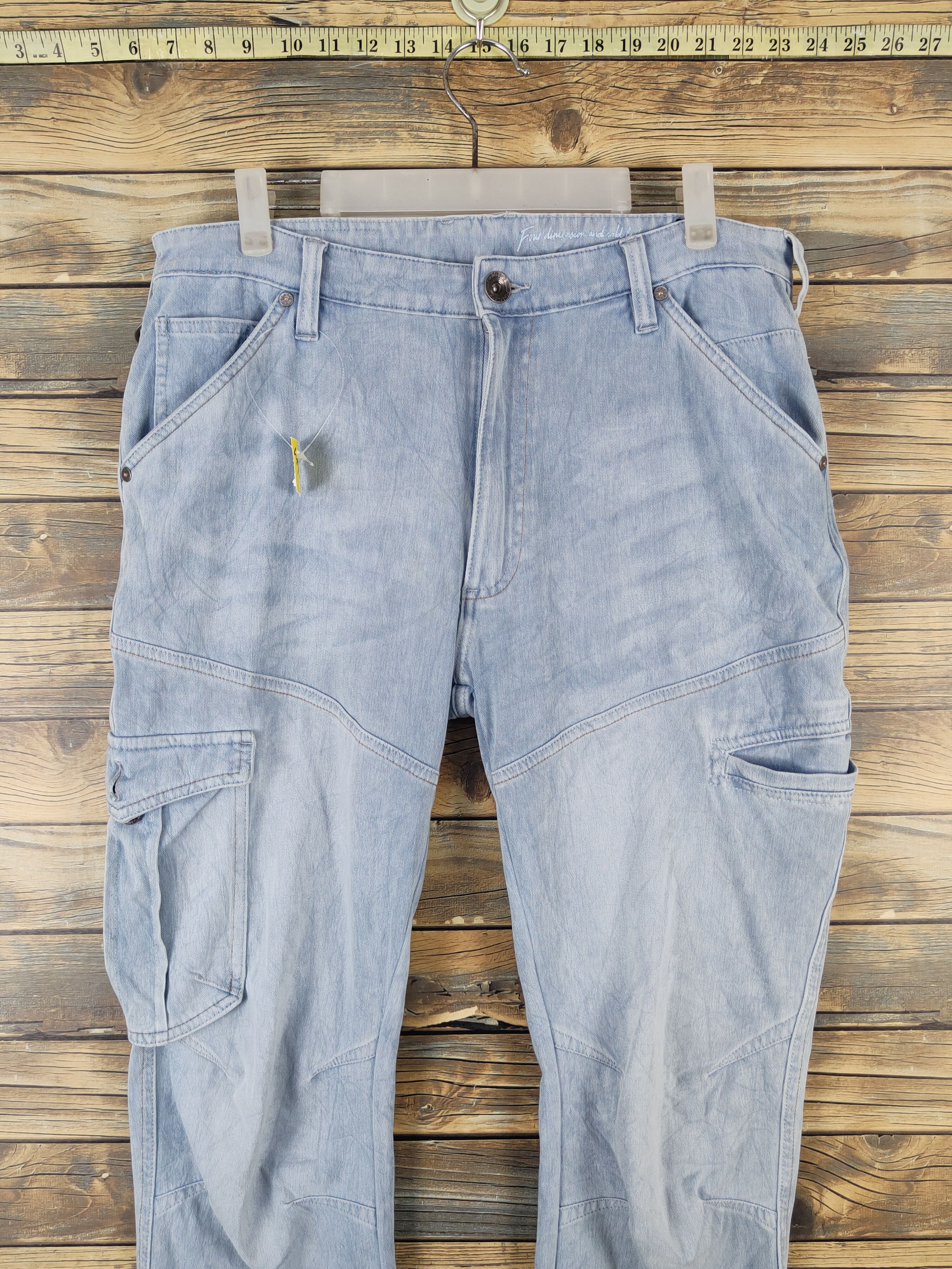 Japanese Brand FieldCore japan Distressed Ripped Soft denim Jeans #W1978 Size US 34 / EU 50 - 2 Thumbnail