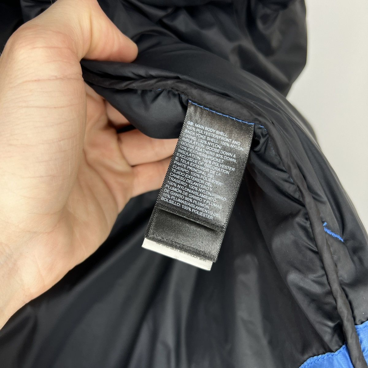 The North Face The North Face Nuptse 700 Blue Logo Puffer Down Jacket Size US L / EU 52-54 / 3 - 11 Thumbnail
