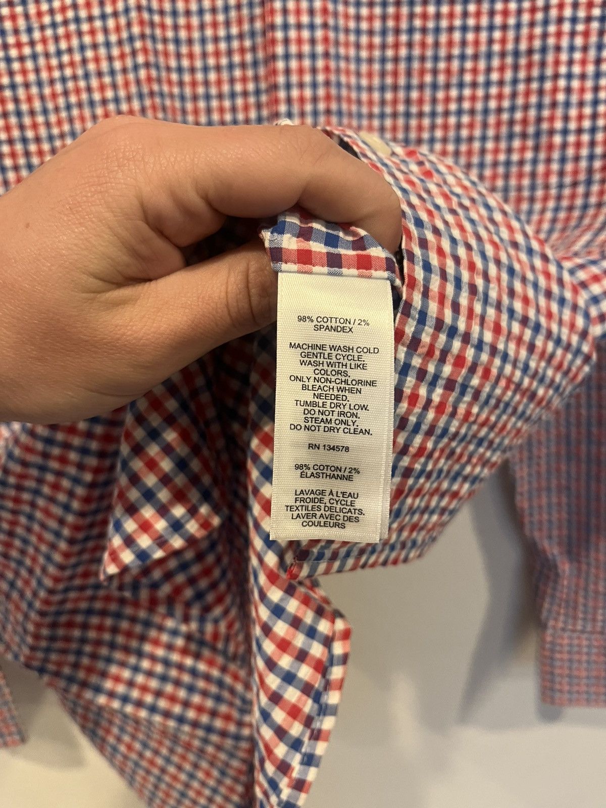 Vineyard Vines Vineyard Vines Men’s Small Blue White Check Classic Fit Size US S / EU 44-46 / 1 - 4 Thumbnail
