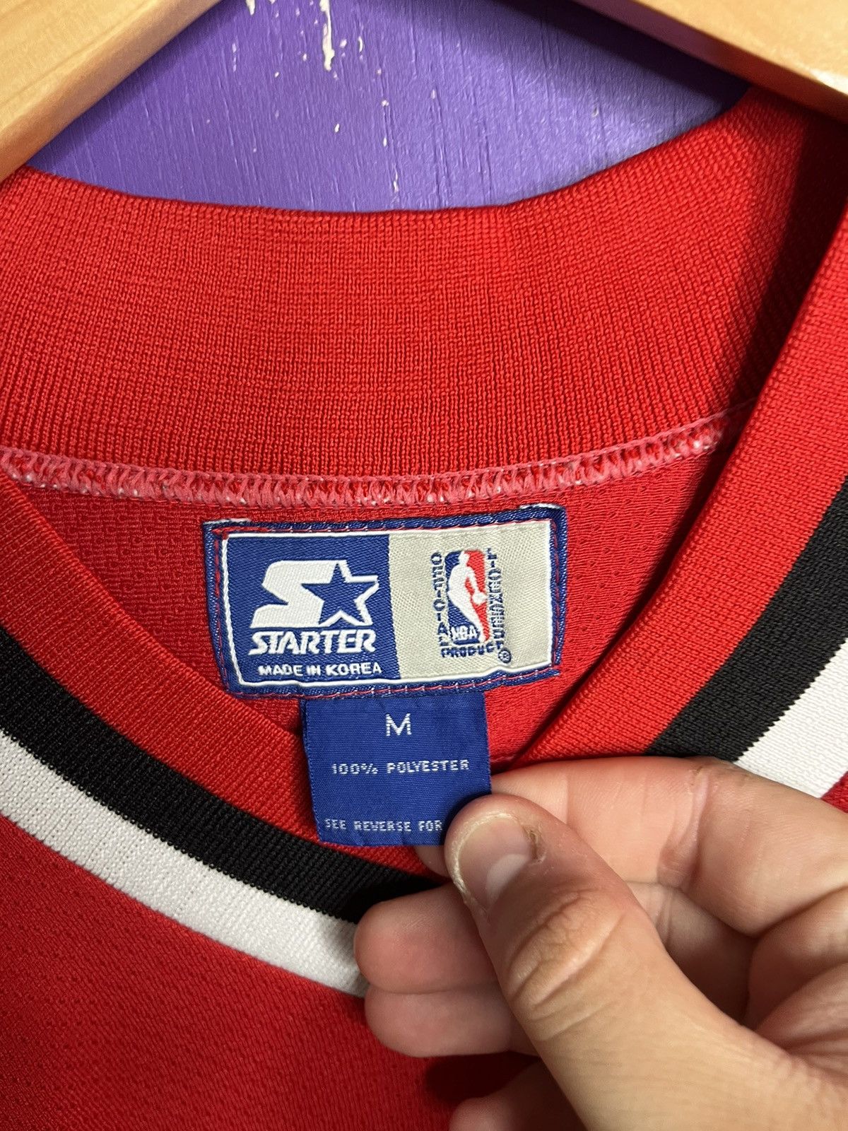 NBA × Starter × Vintage Vintage 90s Starter Chicago bulls hockey jersey Size US M / EU 48-50 / 2 - 4 Thumbnail