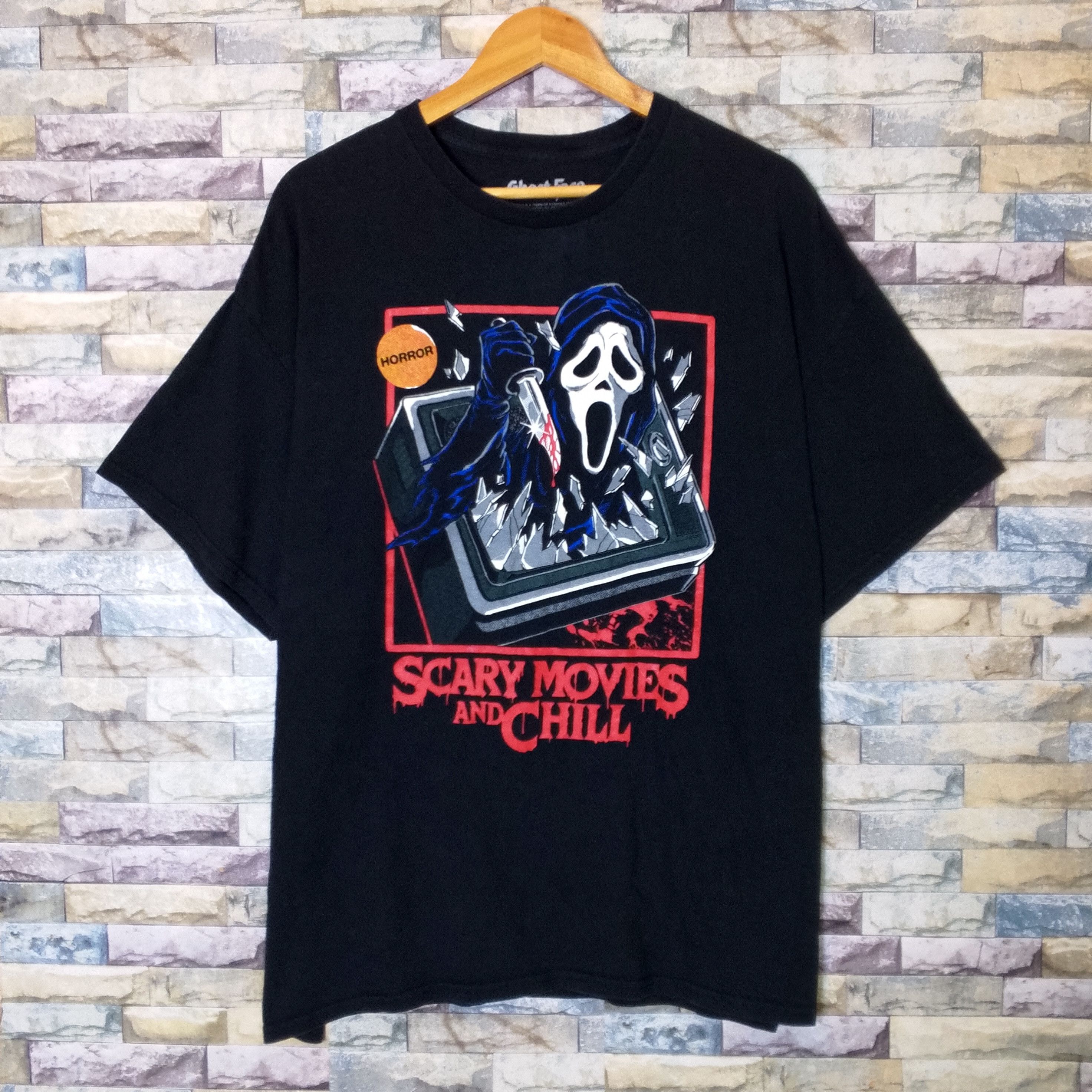 Expert Horror Ghost Face Scary Movies And Chill Tee Size US XXL / EU 58 / 5 - 1 Thumbnail