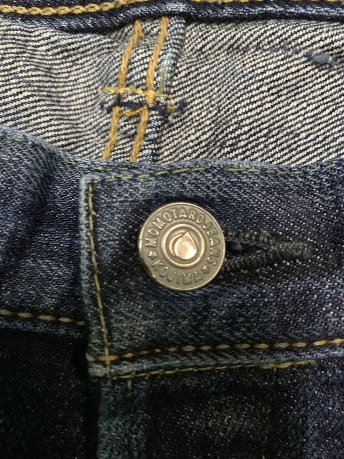 Kapital MOMOTARO SELVEDGE BUTTON FLY FADED DISTRESSED DENIM Size US 33 - 15 Thumbnail