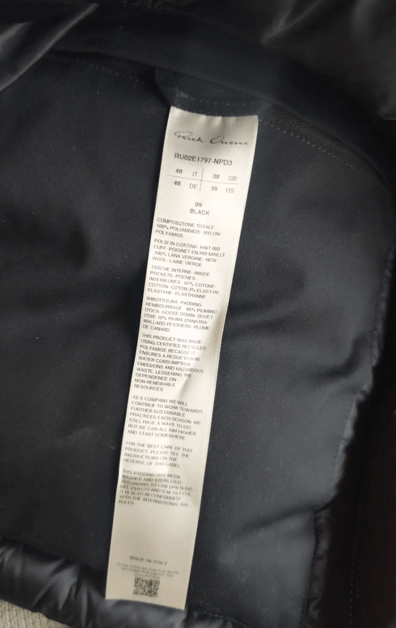 Rick Owens Rick Owen's Concordians Turtle Down Puffer Jacket Size US M / EU 48-50 / 2 - 4 Thumbnail