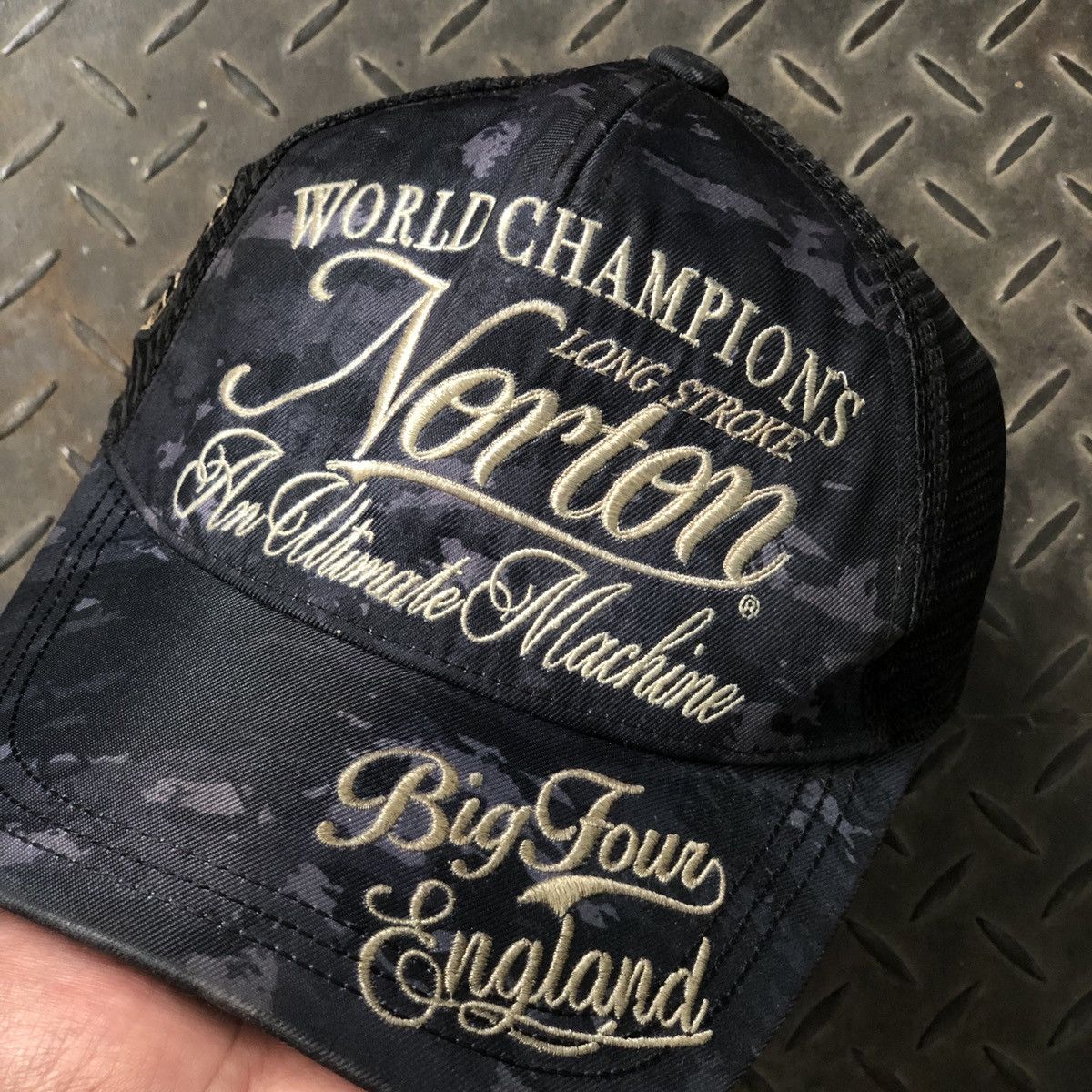 Norton Vintage Norton Motorcycle Trucker Hat Size ONE SIZE - 4 Thumbnail