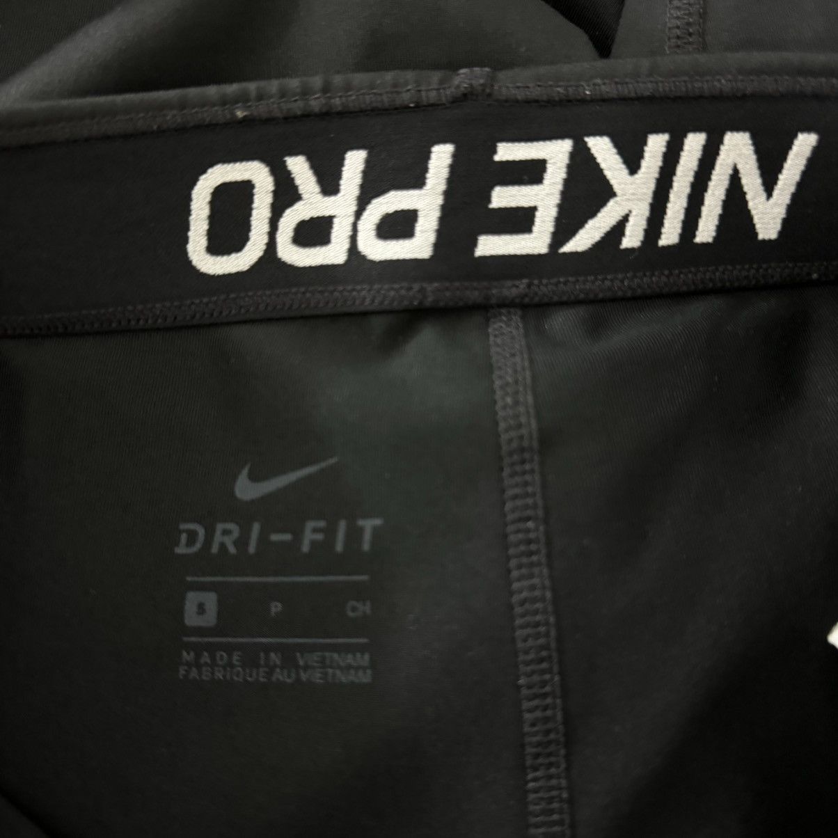 Nike NIKE PRO Black Dri-Fit Athletic Workout Classic Biker Shorts Size 27" / US 4 / IT 40 - 7 Thumbnail