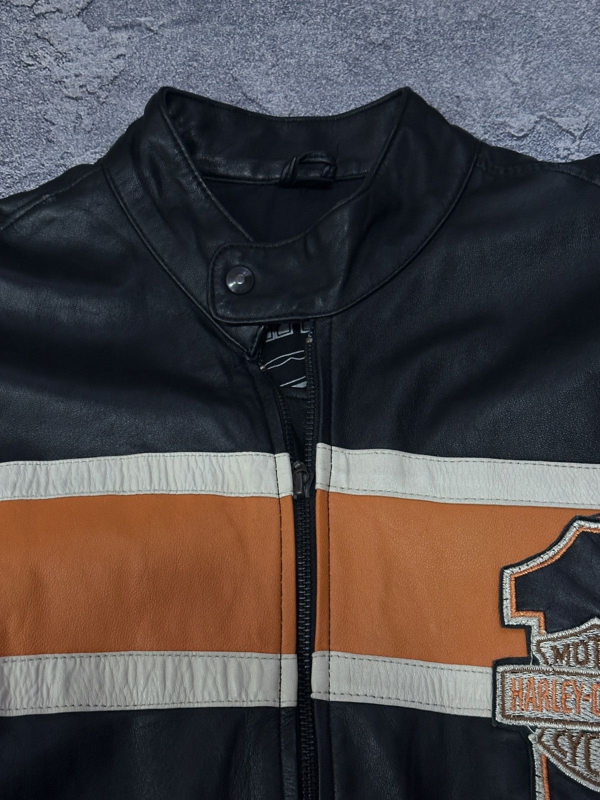 Harley Davidson Harley-Davidson Victory Lane Leather Riding Jacket Size S Size US S / EU 44-46 / 1 - 12 Thumbnail