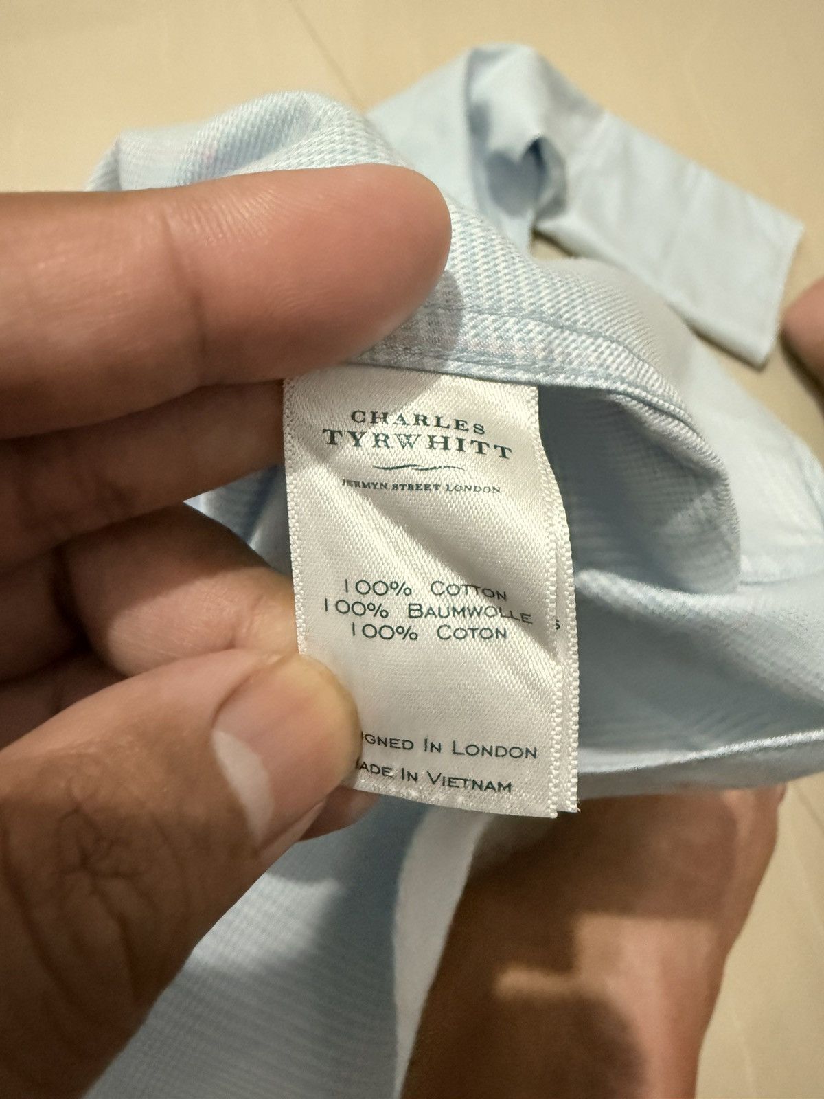 Charles Tyrwhitt Charles Tyrwhitt Classic Fit Shirt Size 34R - 4 Thumbnail