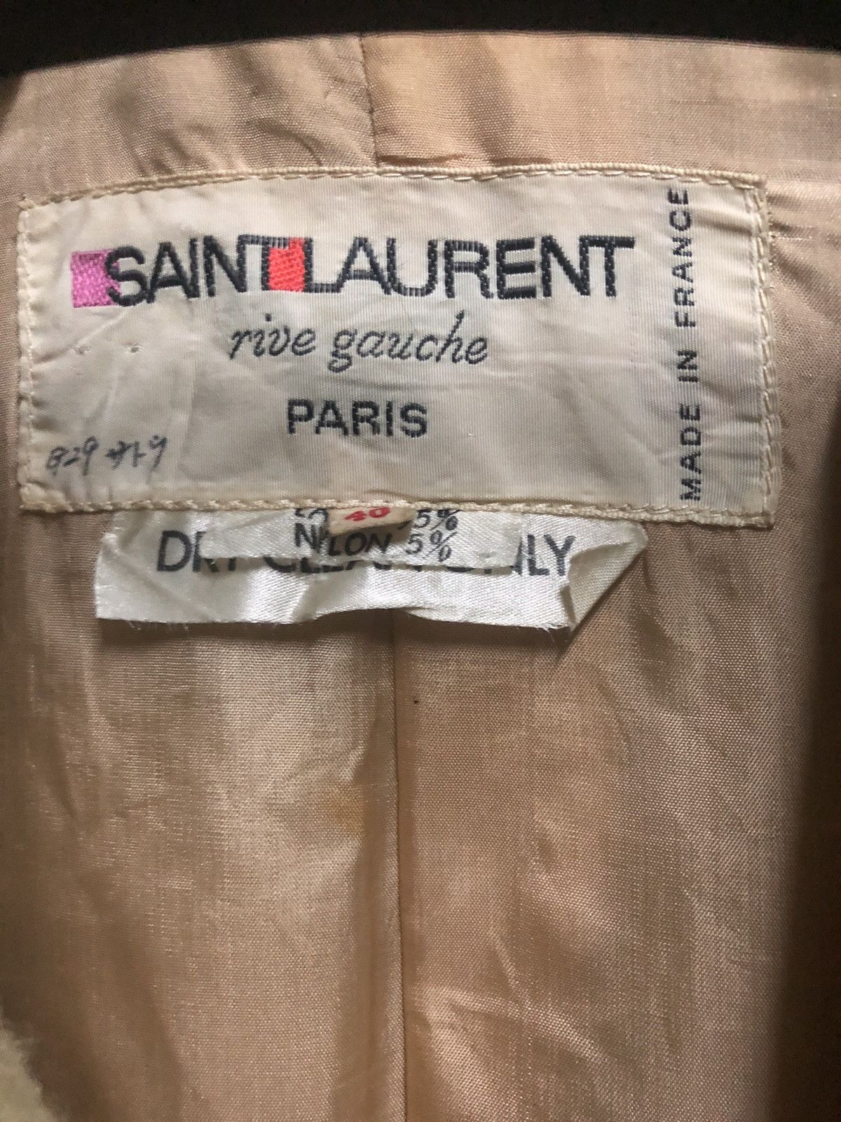 Saint Laurent Paris Rare !! Vintage Saint Laurent Wool Double Breast Long Coat Size US M / EU 48-50 / 2 - 3 Thumbnail