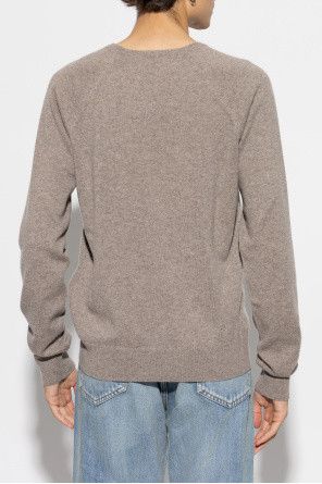 Saint Laurent Paris o1s1wg110126 796556 Cassandre Sweater in Cashmere in Tan Size US XXL / EU 58 / 5 - 4 Thumbnail