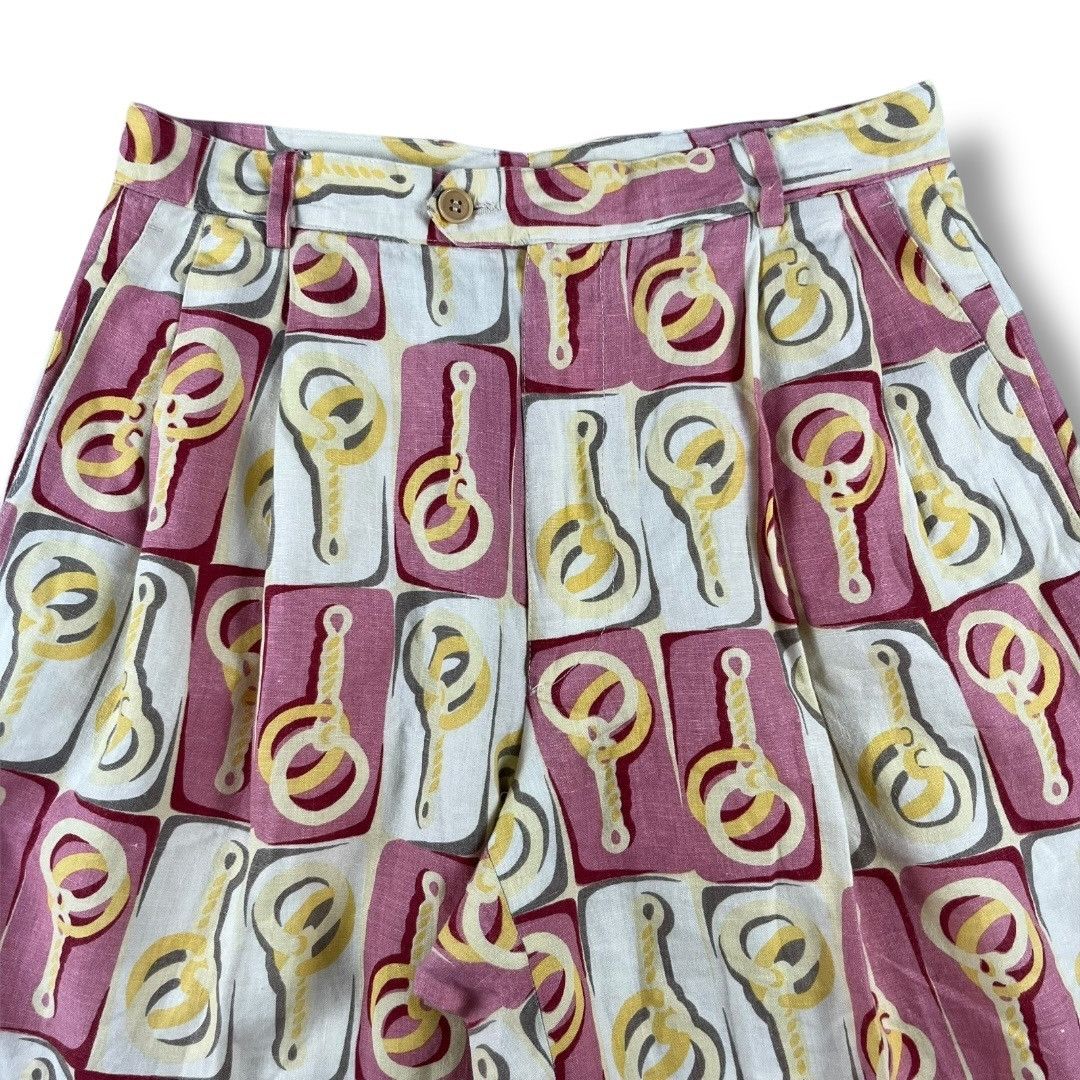 Gucci RARE Gucci Tom Ford S/S99 Interlocked Print Pleated Shorts Size US 28 / EU 44 - 2 Thumbnail