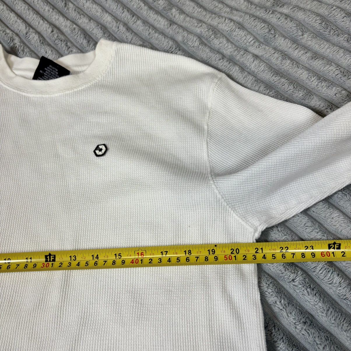 Southpole South Pole Men's Long Sleeve White Waffle Weave Crew Neck XL Size US L / EU 52-54 / 3 - 6 Thumbnail