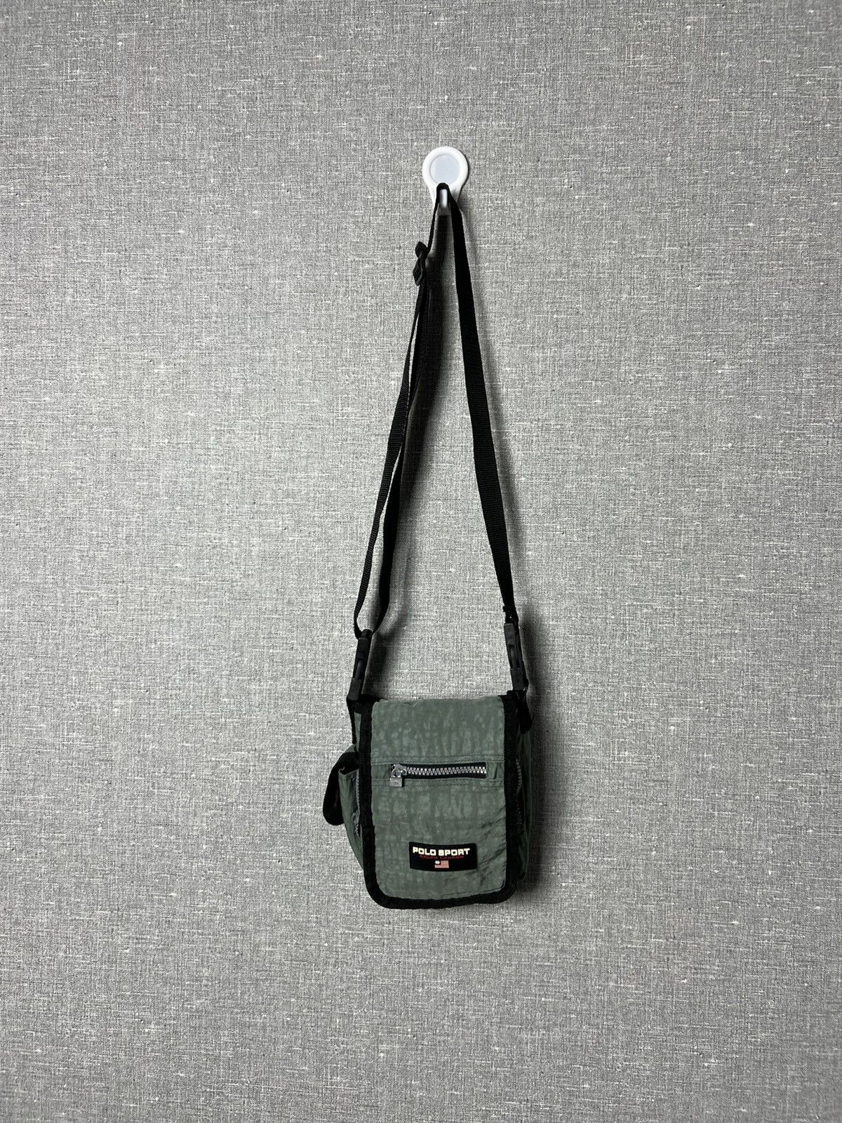 Polo Ralph Lauren x Ralph Lauren Sport Vintage Polo Sport Ralph Laurent Messenger Bag Y2K Style in Green